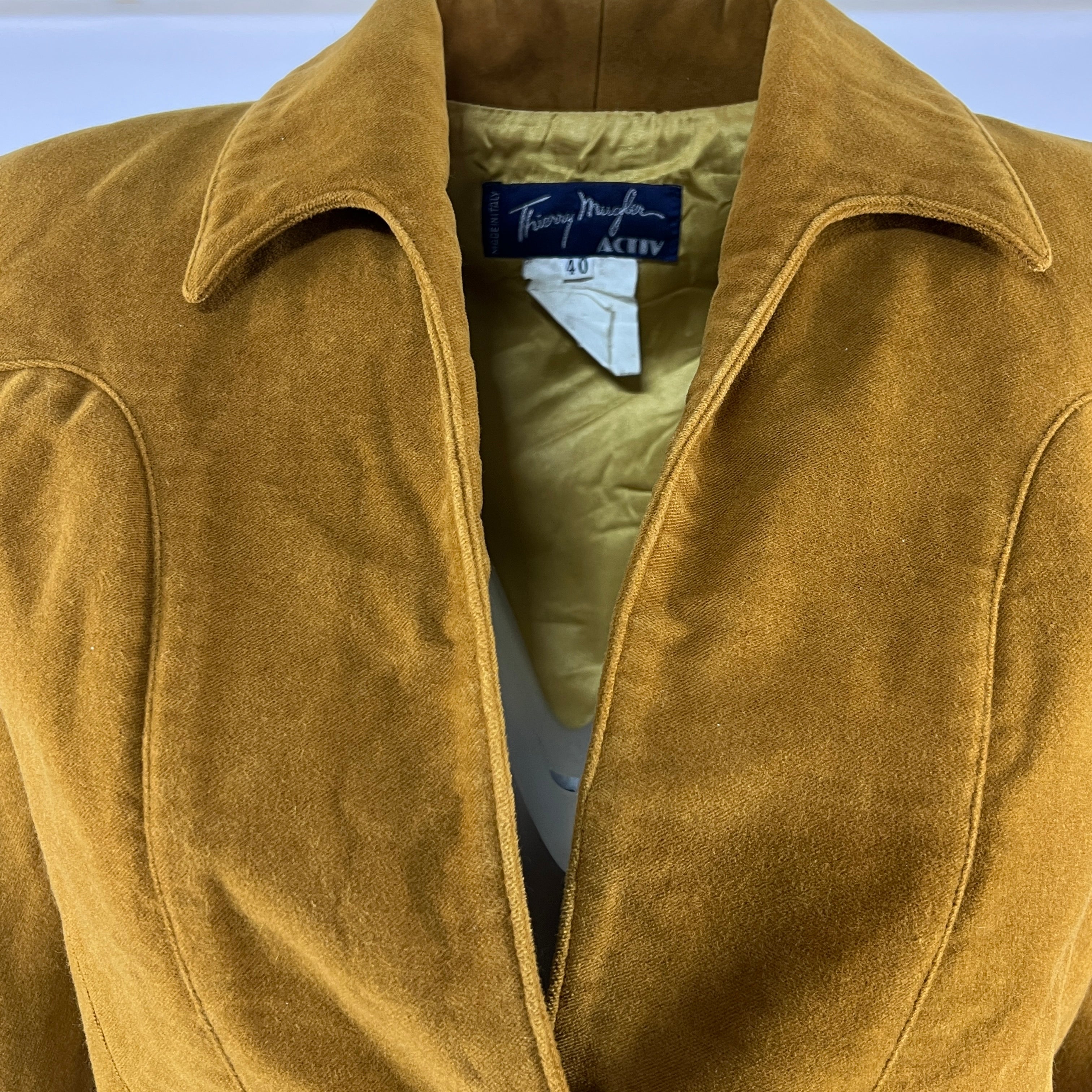 Veste MUGLER XS Coton Marron