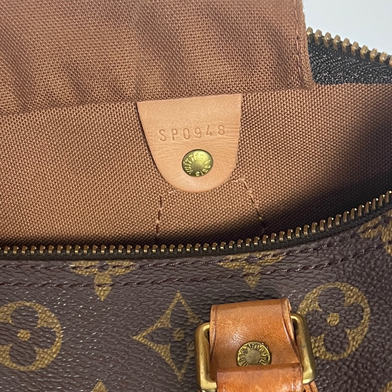 Sac à main LOUIS VUITTON Speedy 30 toile et cuir marron
