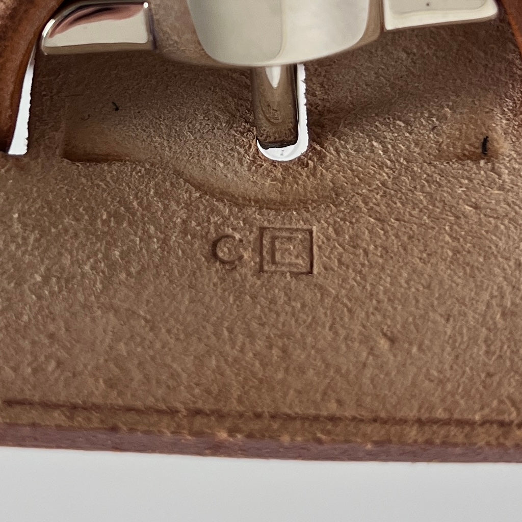 Sac à main HERMES Herbag toile et cuir marron