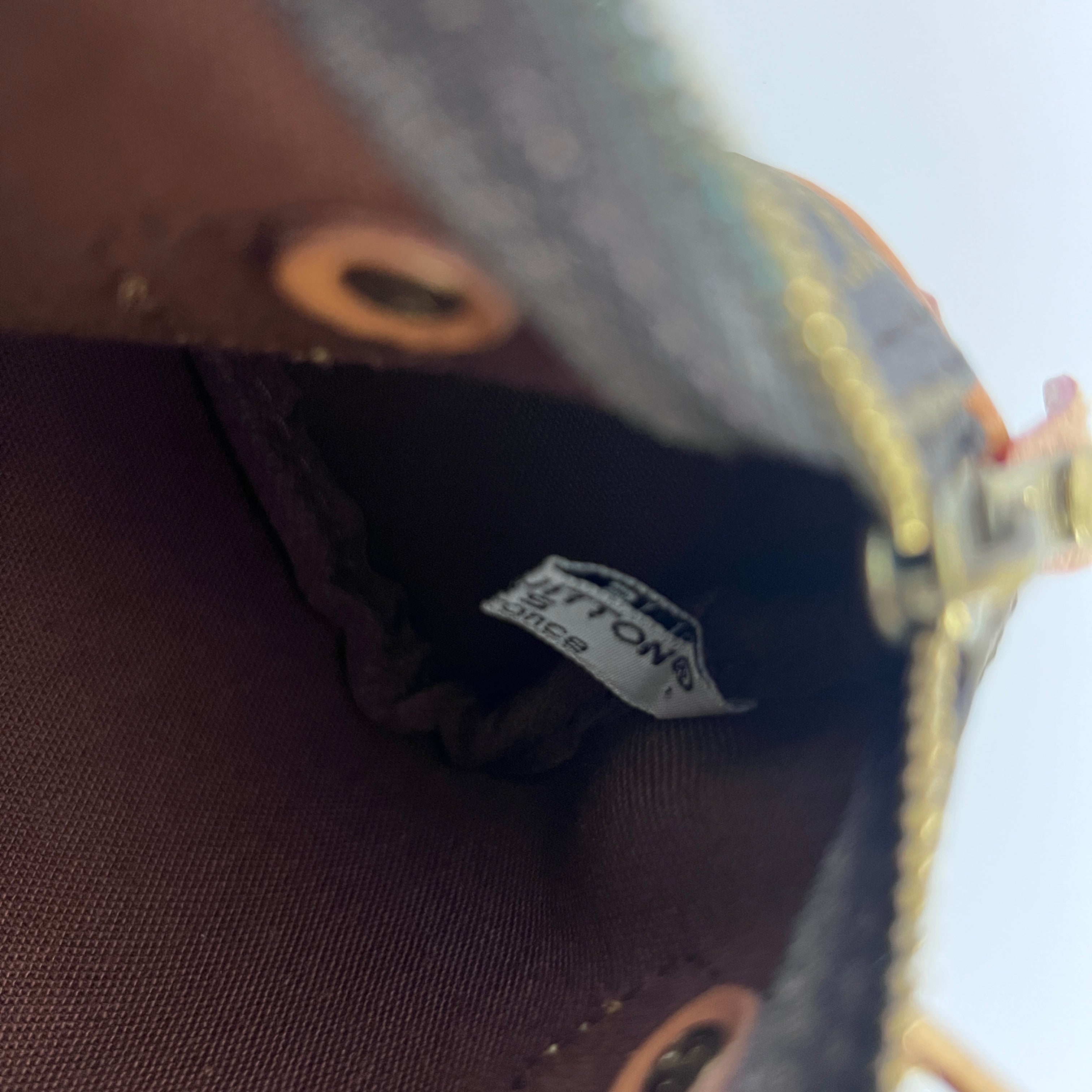 Sac à main LOUIS VUITTON Nano Speedy toile et cuir marron