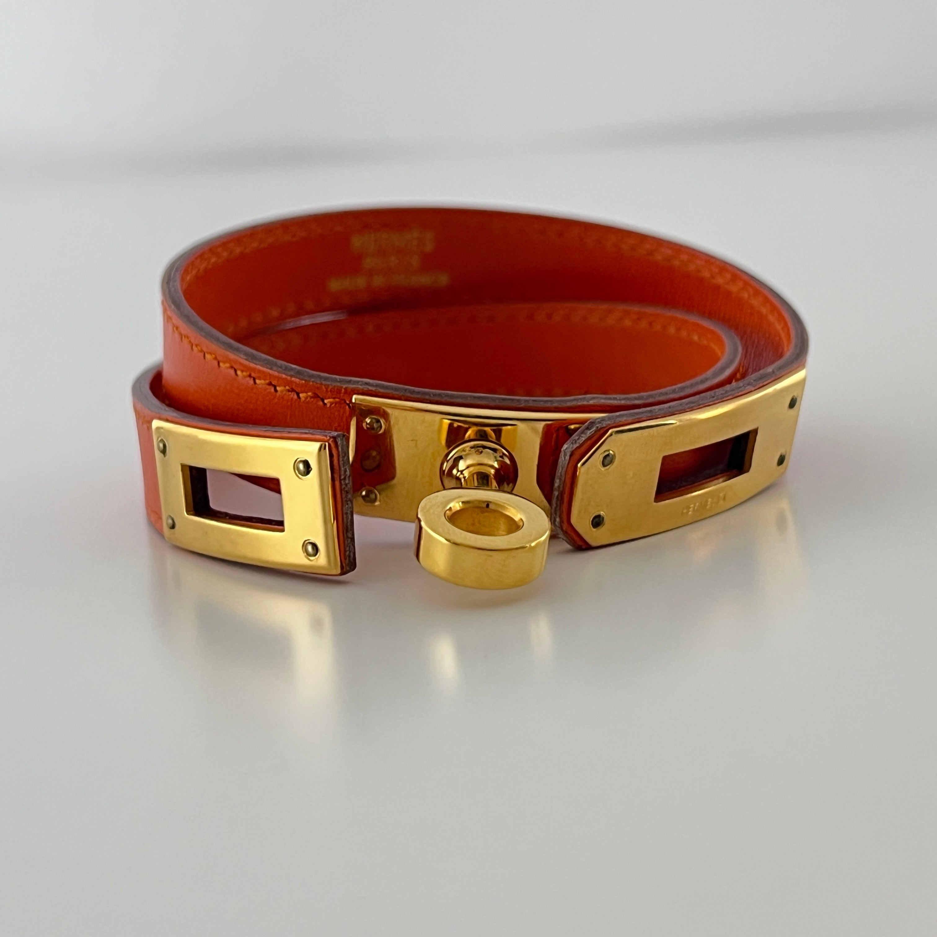 Bracelet HERMÈS Kelly plaqué or doré