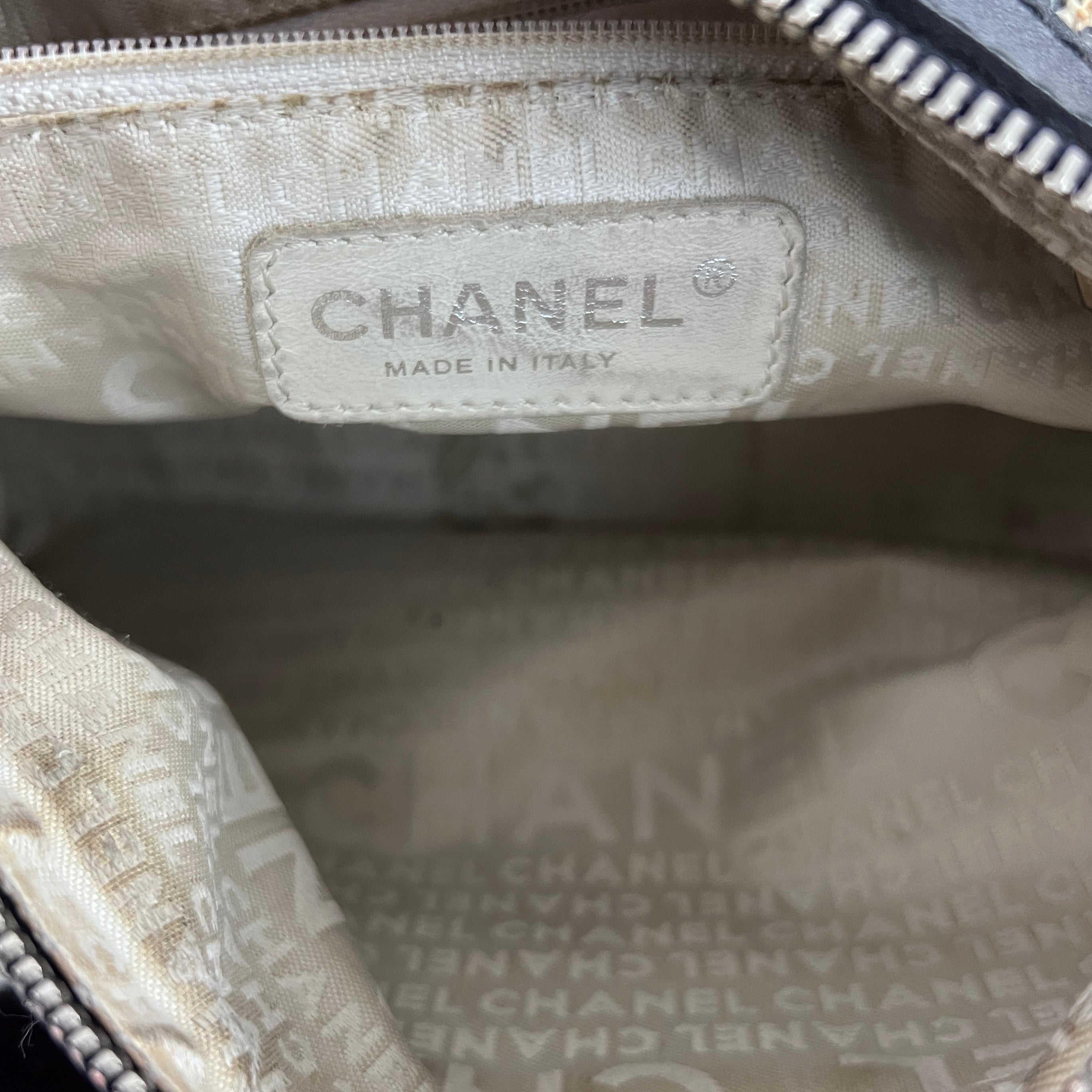 Sac à main CHANEL Hobo Tweed Small tweed et cuir noir
