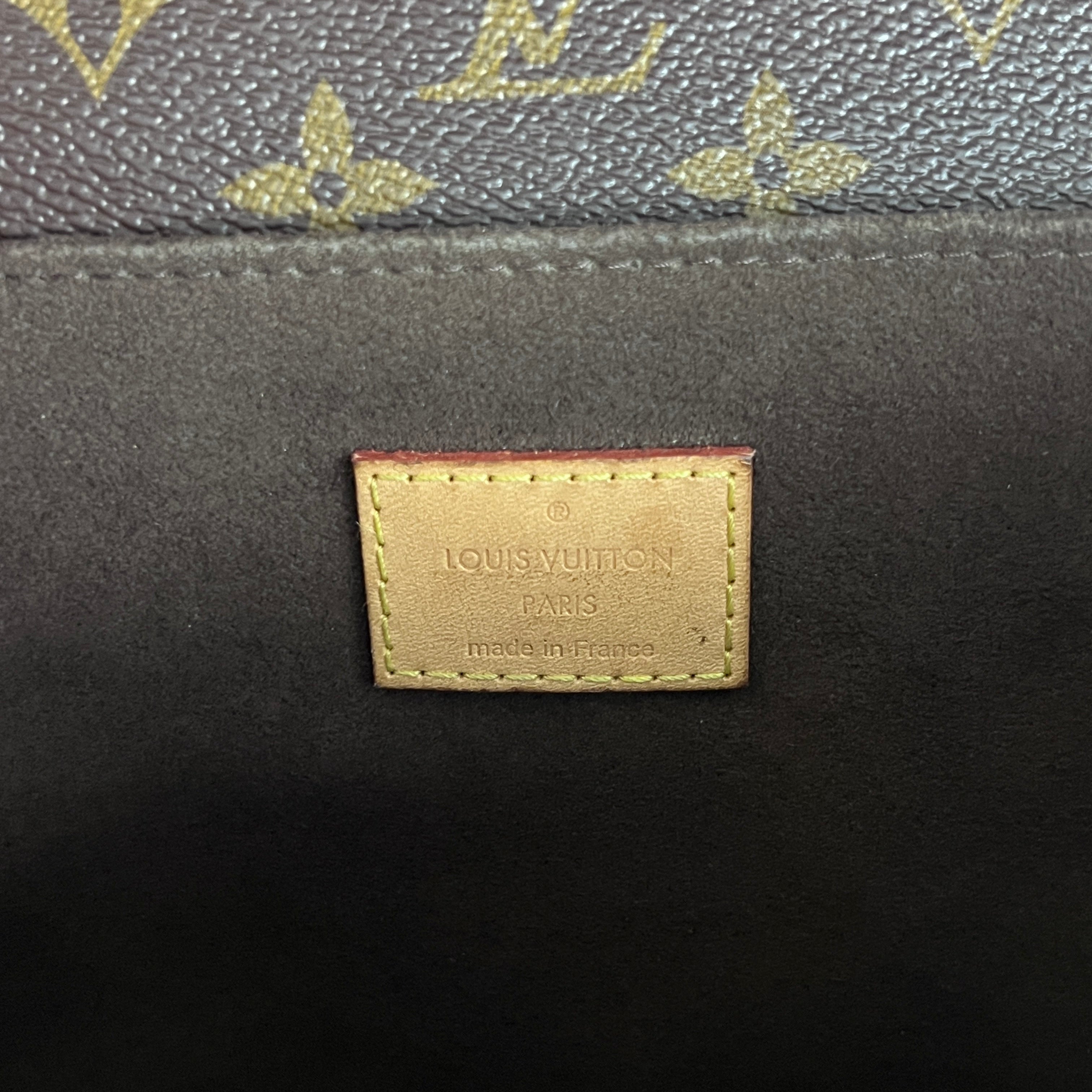 Sac à main LOUIS VUITTON Metis toile et cuir marron