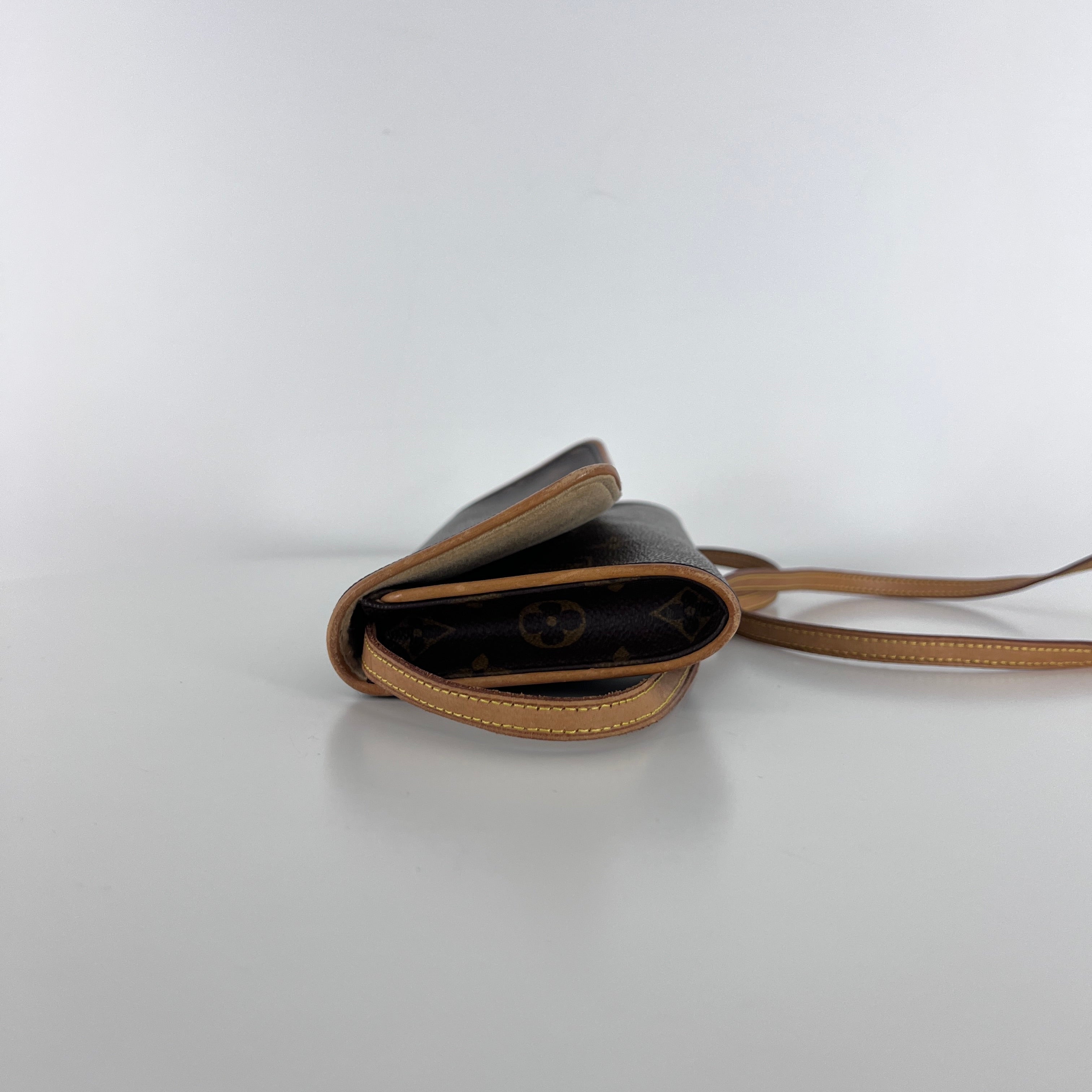 Sac à main LOUIS VUITTON Twin PM toile et cuir marron