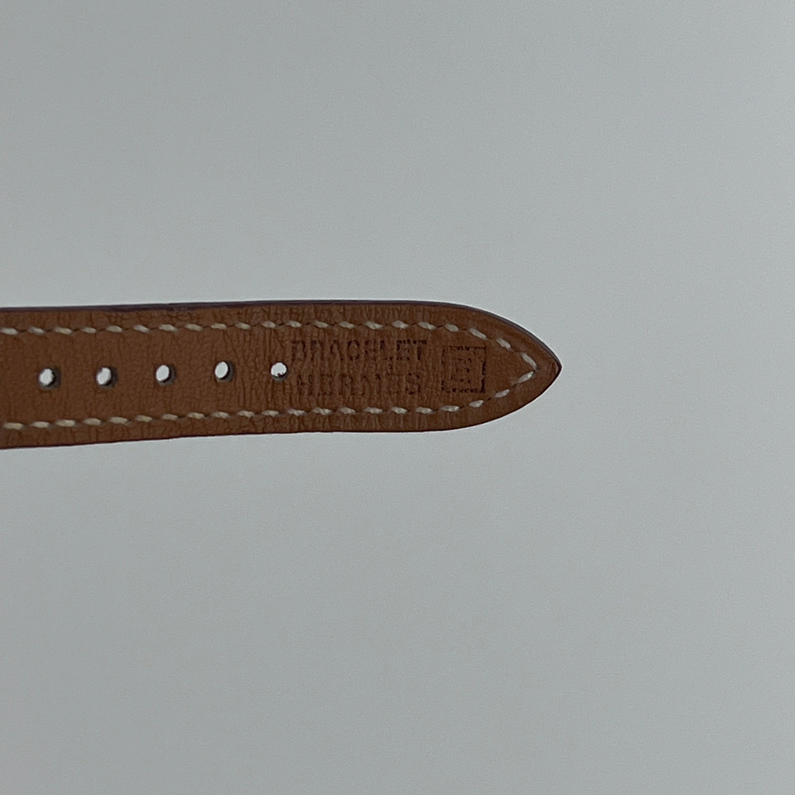 Montre HERMÈS Kelly plaqué or dorée