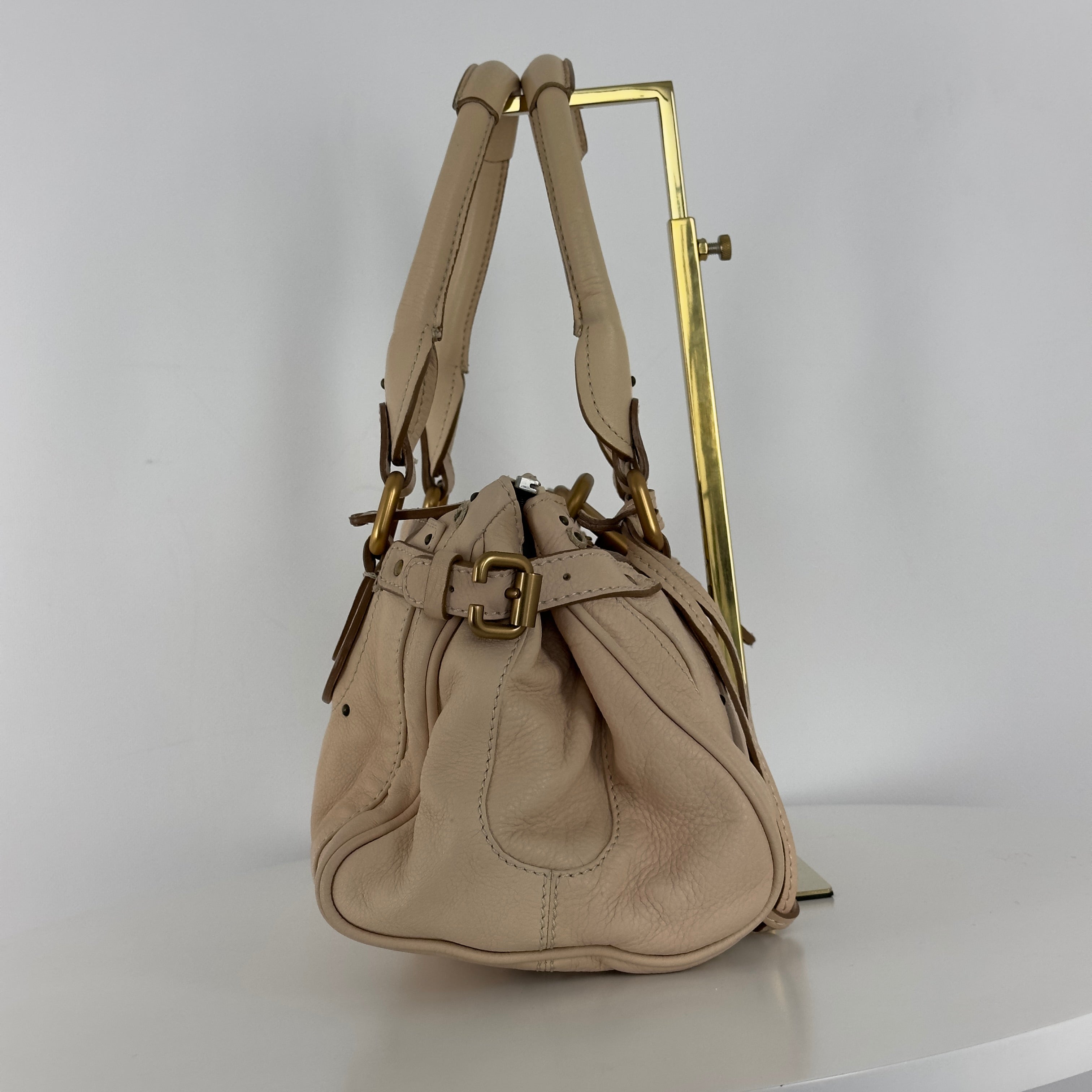 Sac à main CHLOÉ Paddington cuir beige