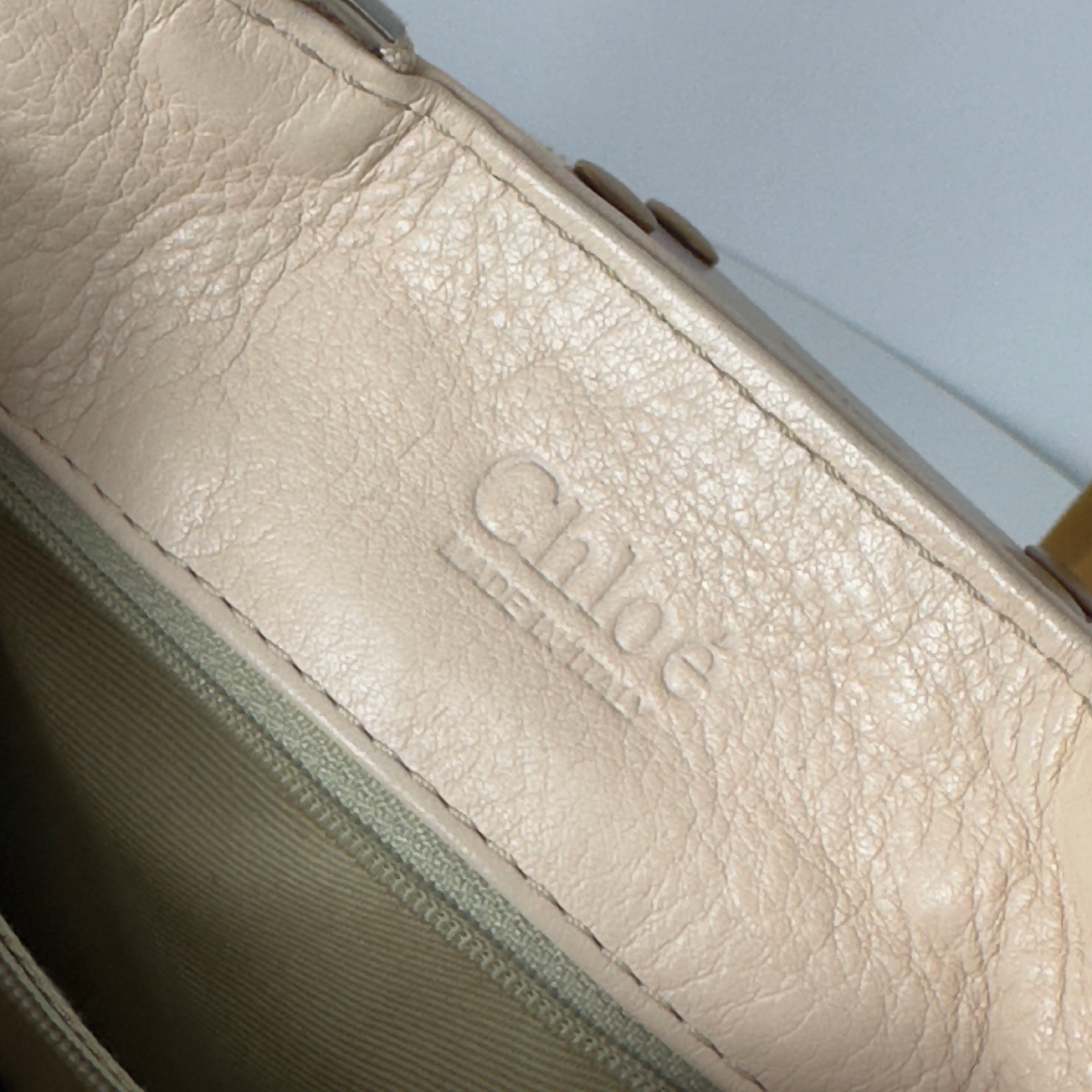 Sac à main CHLOÉ Paddington cuir beige