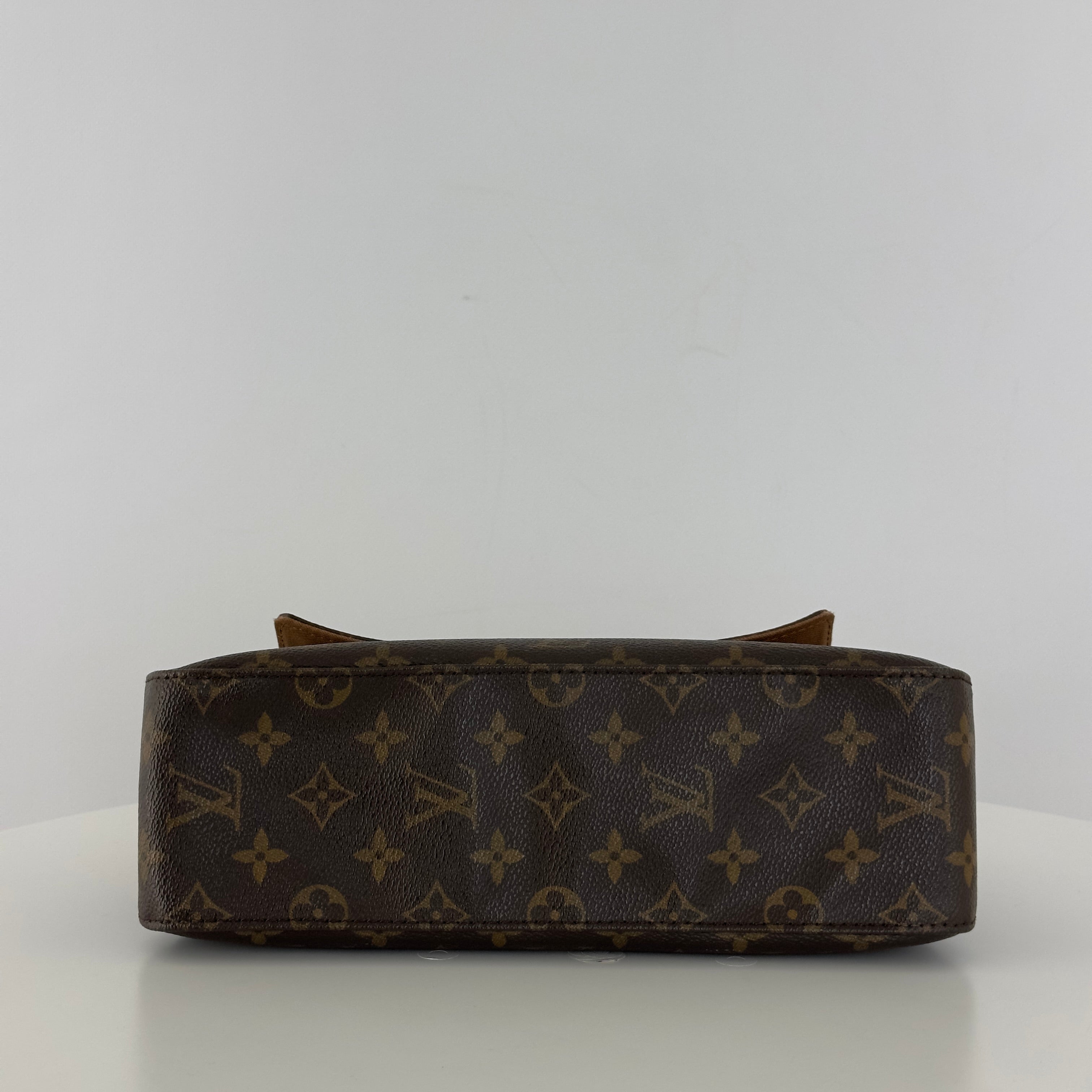 Sac à main LOUIS VUITTON Looping PM toile et cuir marron