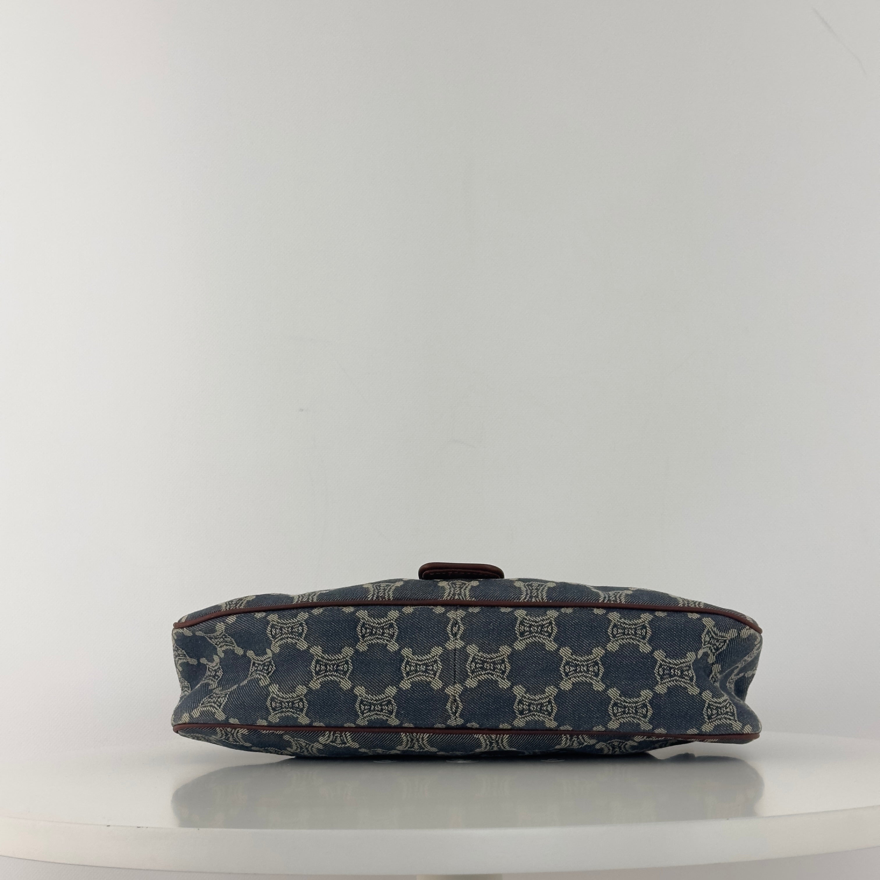 CELINE Macadam MM blue denim handbag