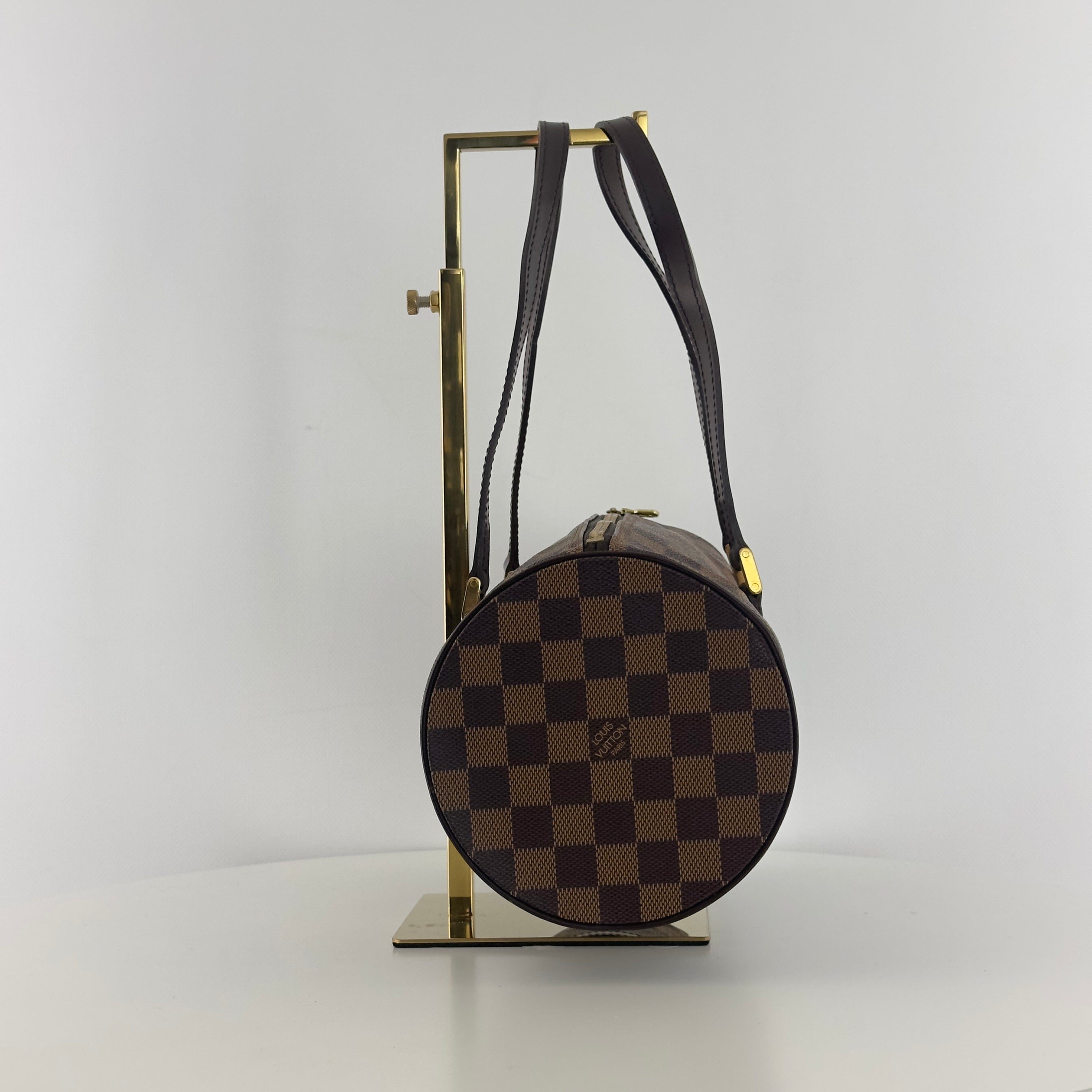 Sac à main LOUIS VUITTON Papillon toile et cuir marron
