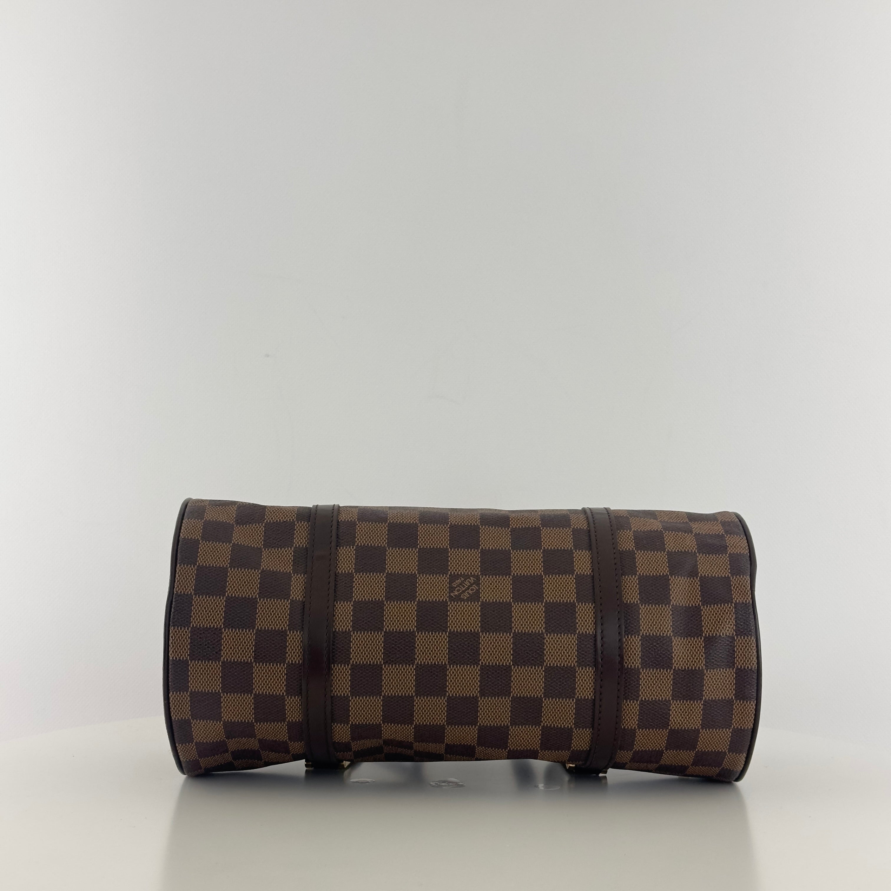 Sac à main LOUIS VUITTON Papillon toile et cuir marron