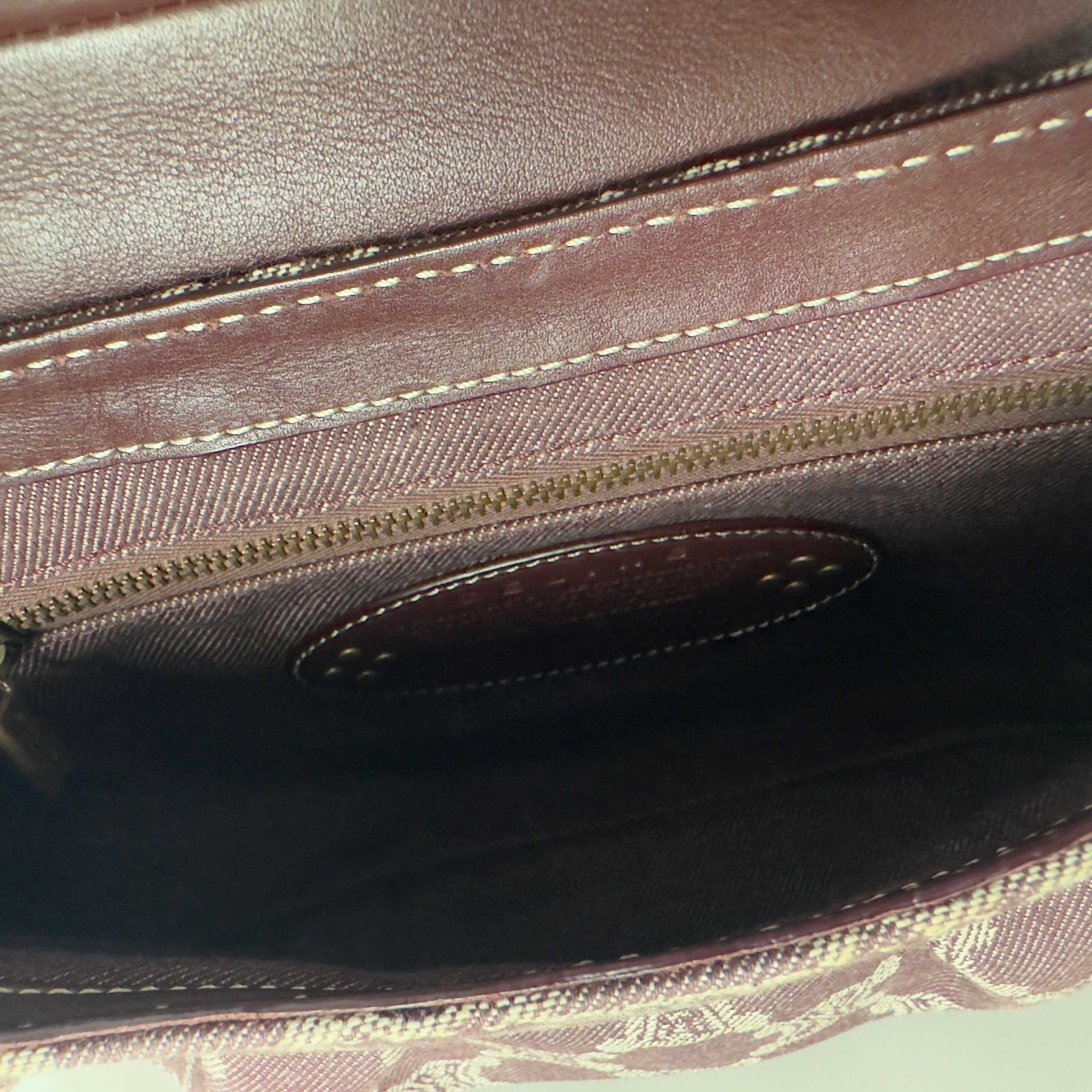 Sac à main CELINE Macadam PM denim marron