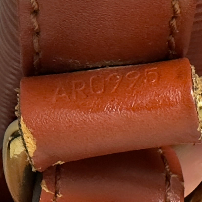 Sac à main LOUIS VUITTON Noé Petit cuir épi camel