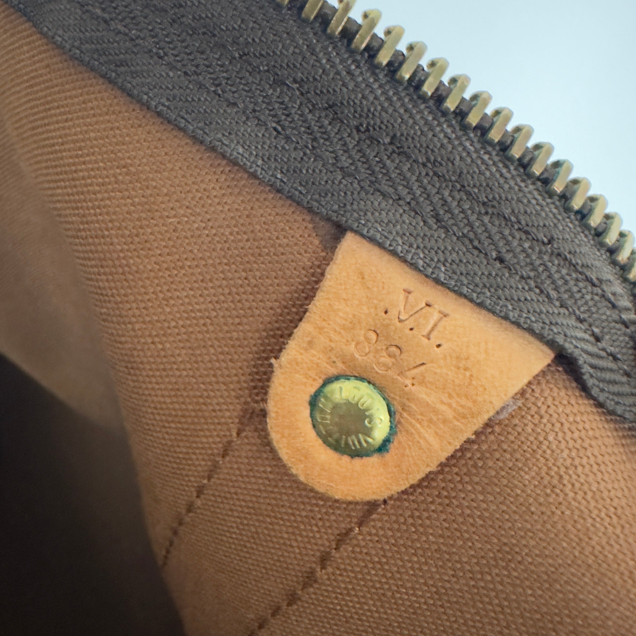 Sac à main LOUIS VUITTON Keepall 50 toile et cuir marron