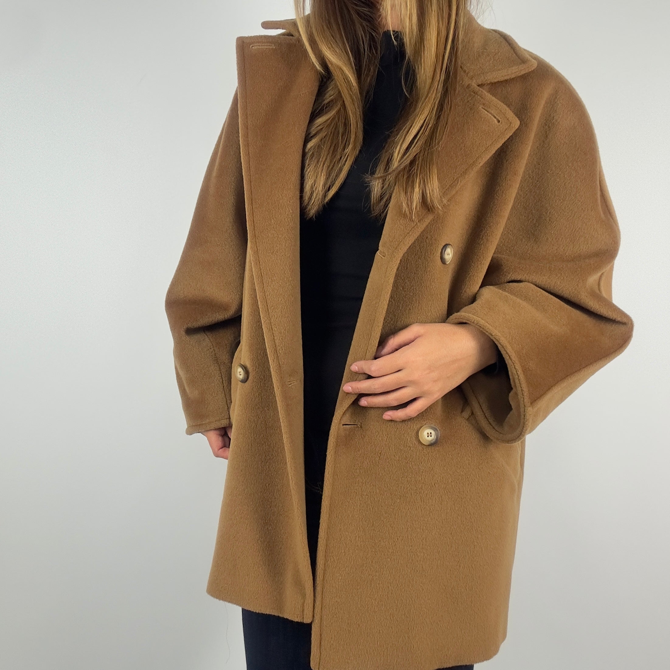 Manteau MAX MARA M laine marron