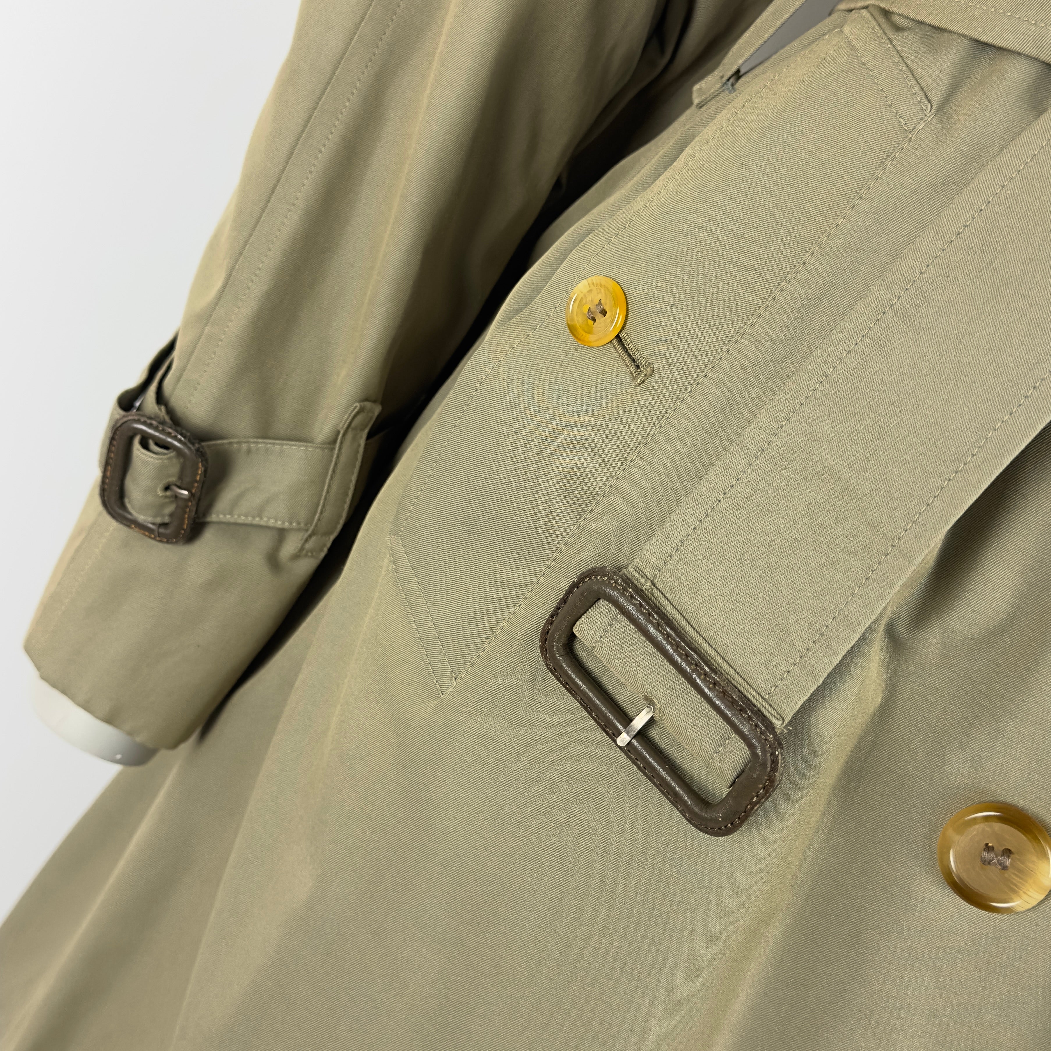 Trench Coat BURBERRY M coton kaki