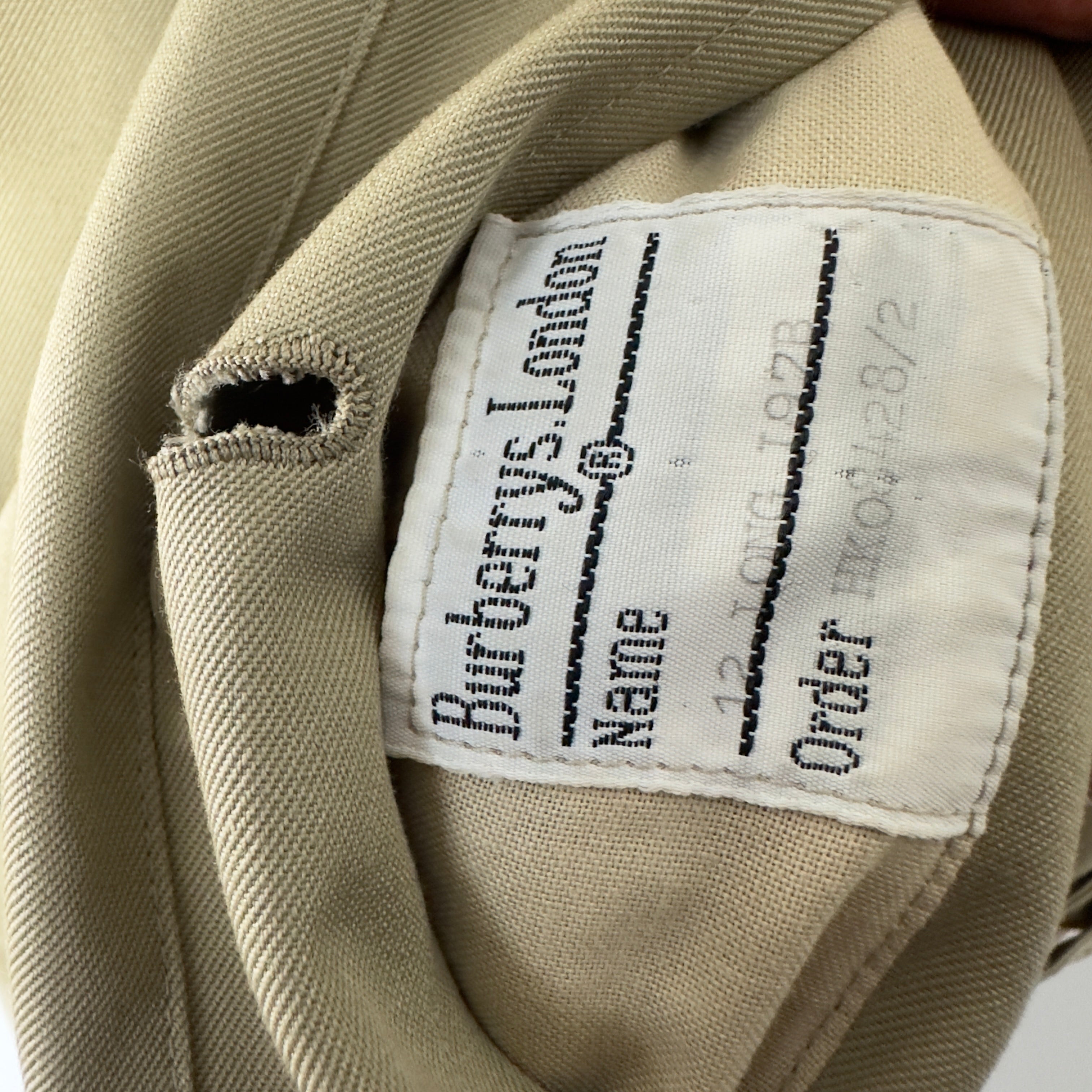 Trench Coat BURBERRY S coton beige