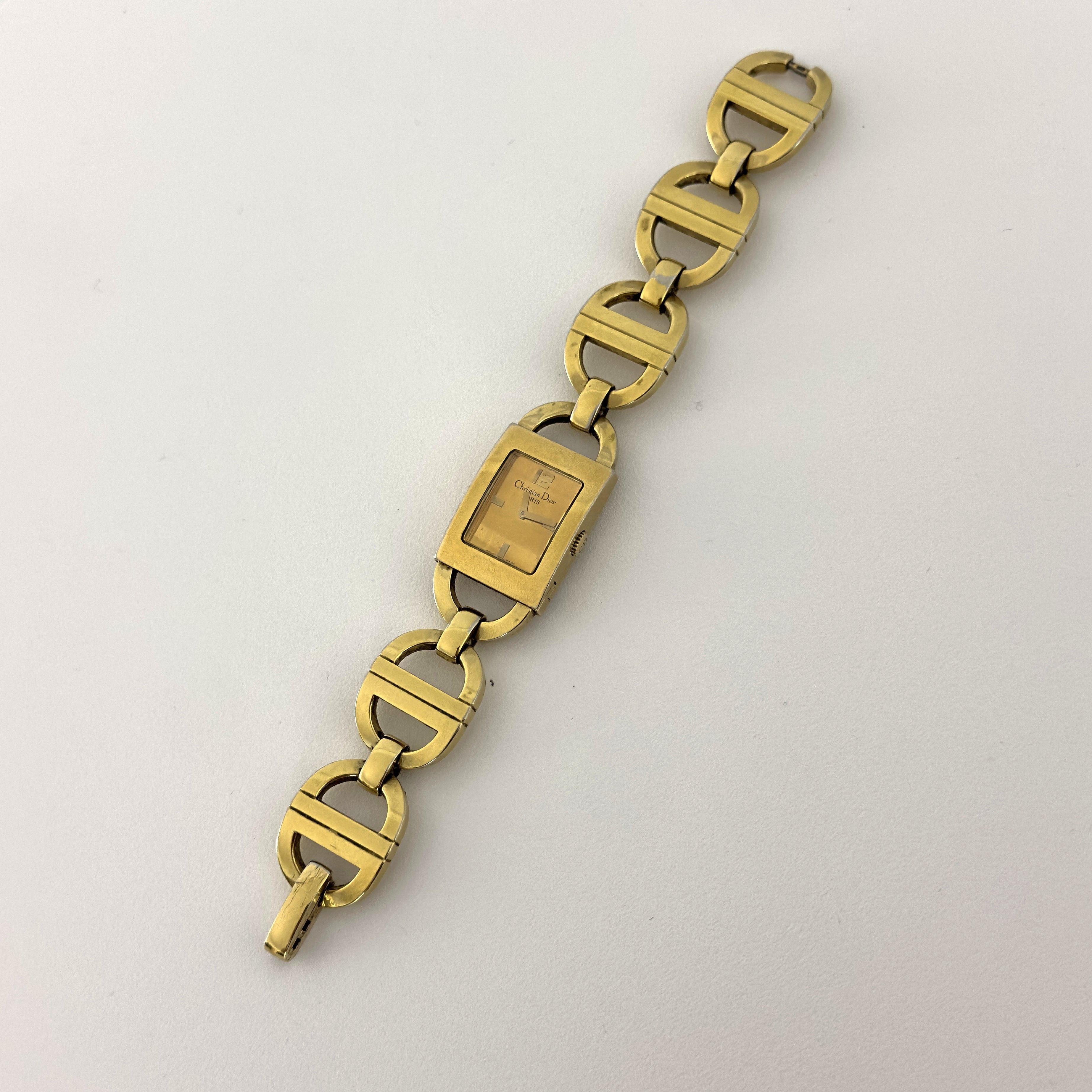 Montre DIOR Malice métal dorée