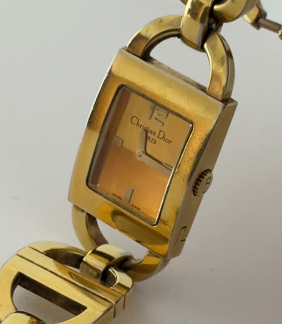 Montre DIOR Malice métal dorée