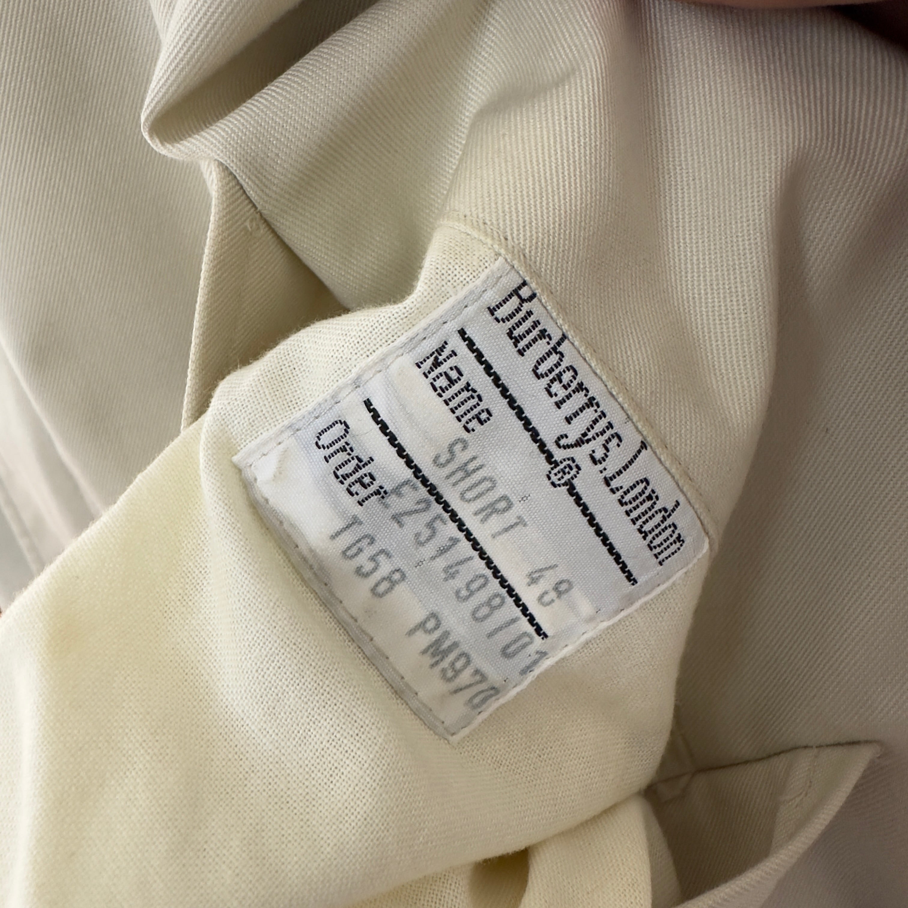 Veste BURBERRY Coton Beige