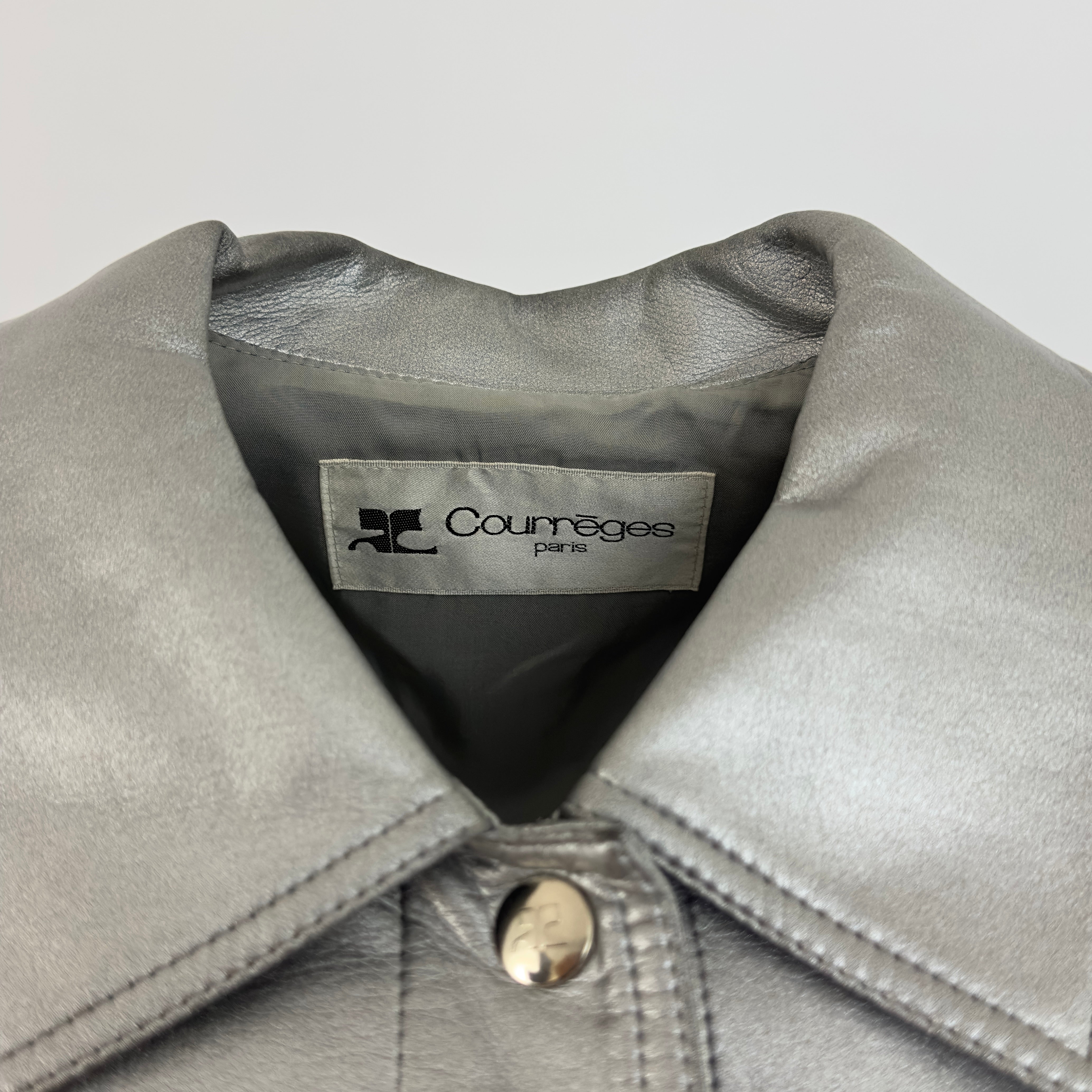 Blouson COURREGES S argenté