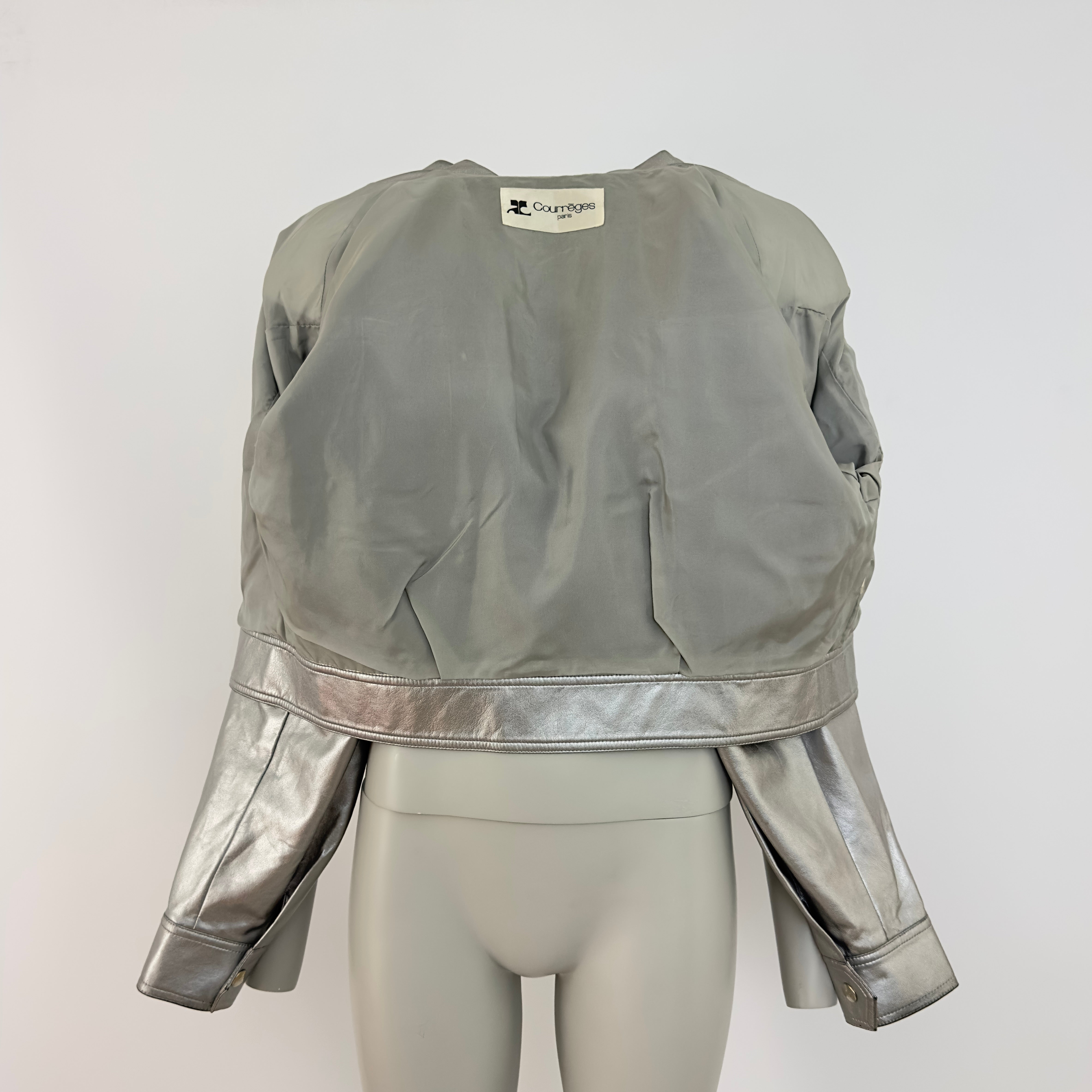 Blouson COURREGES S argenté