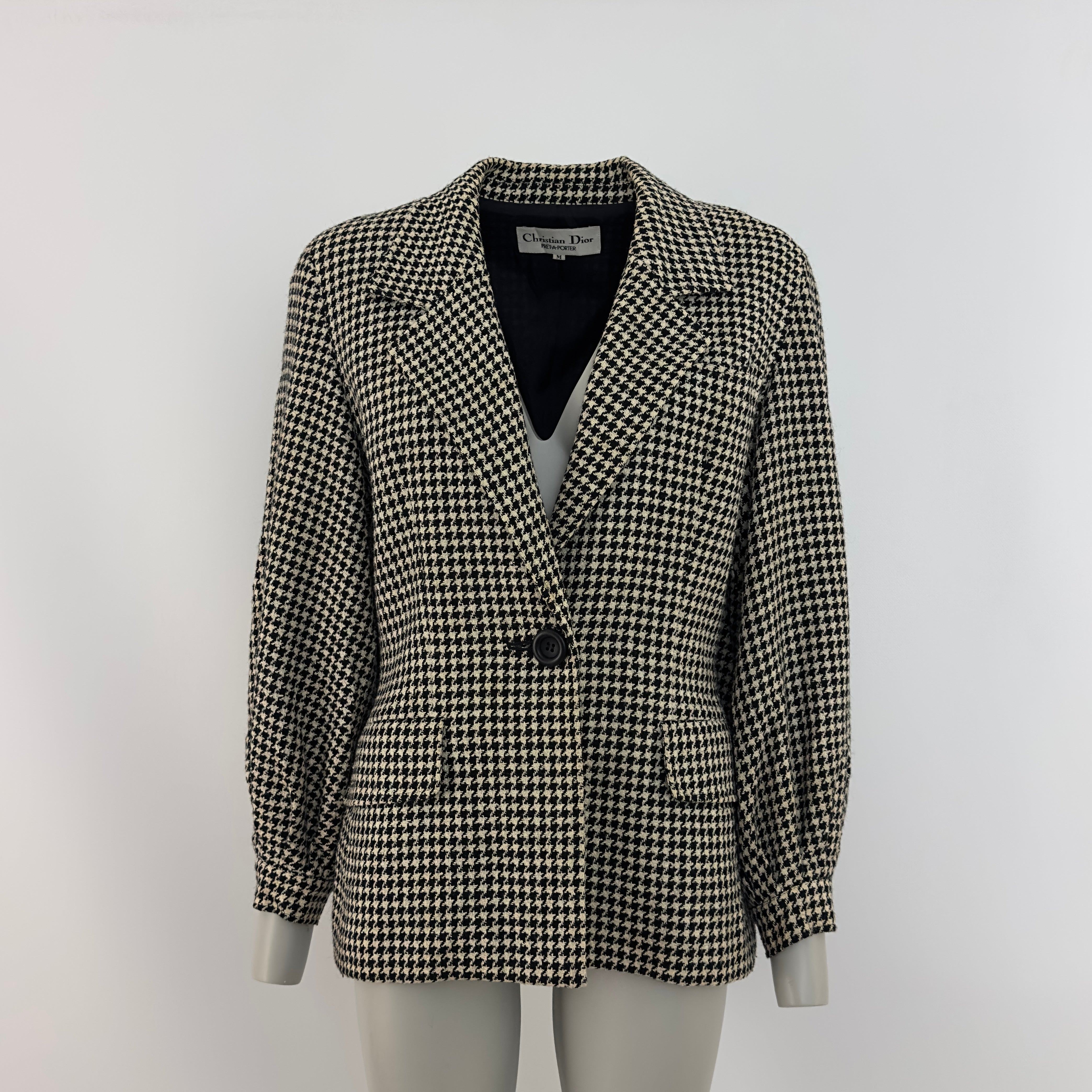 Veste blazer DIOR S Noir/Blanc