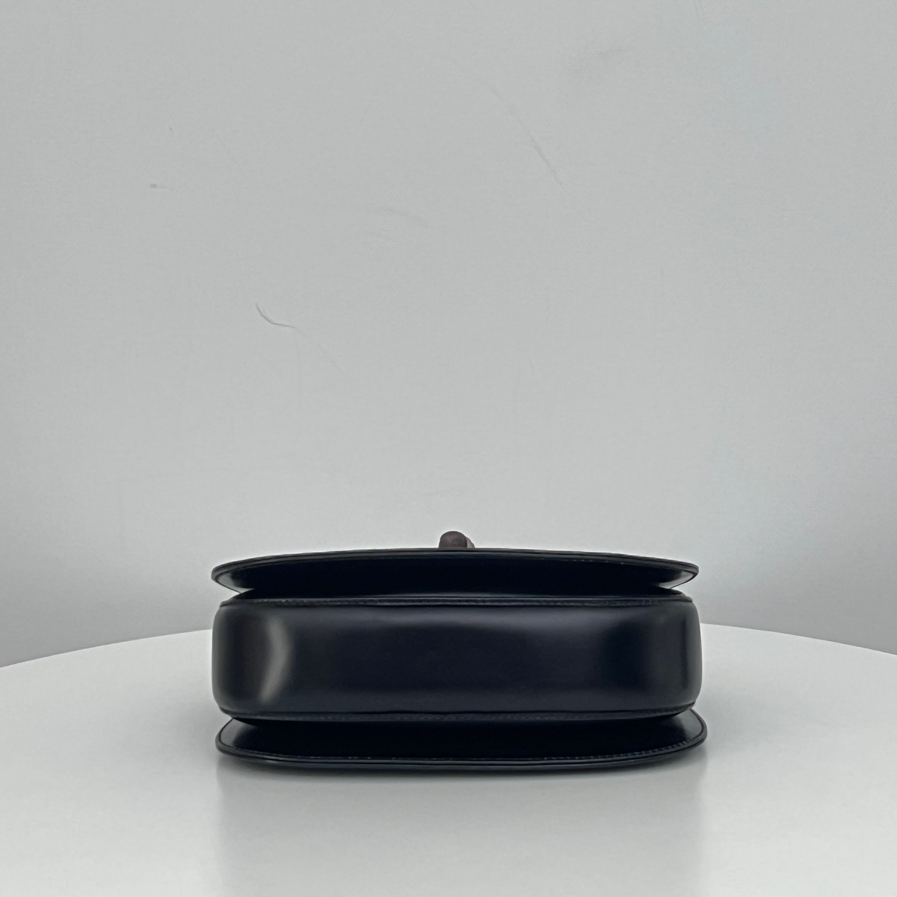 GUCCI Bamboo 1947 Small smooth black leather bag
