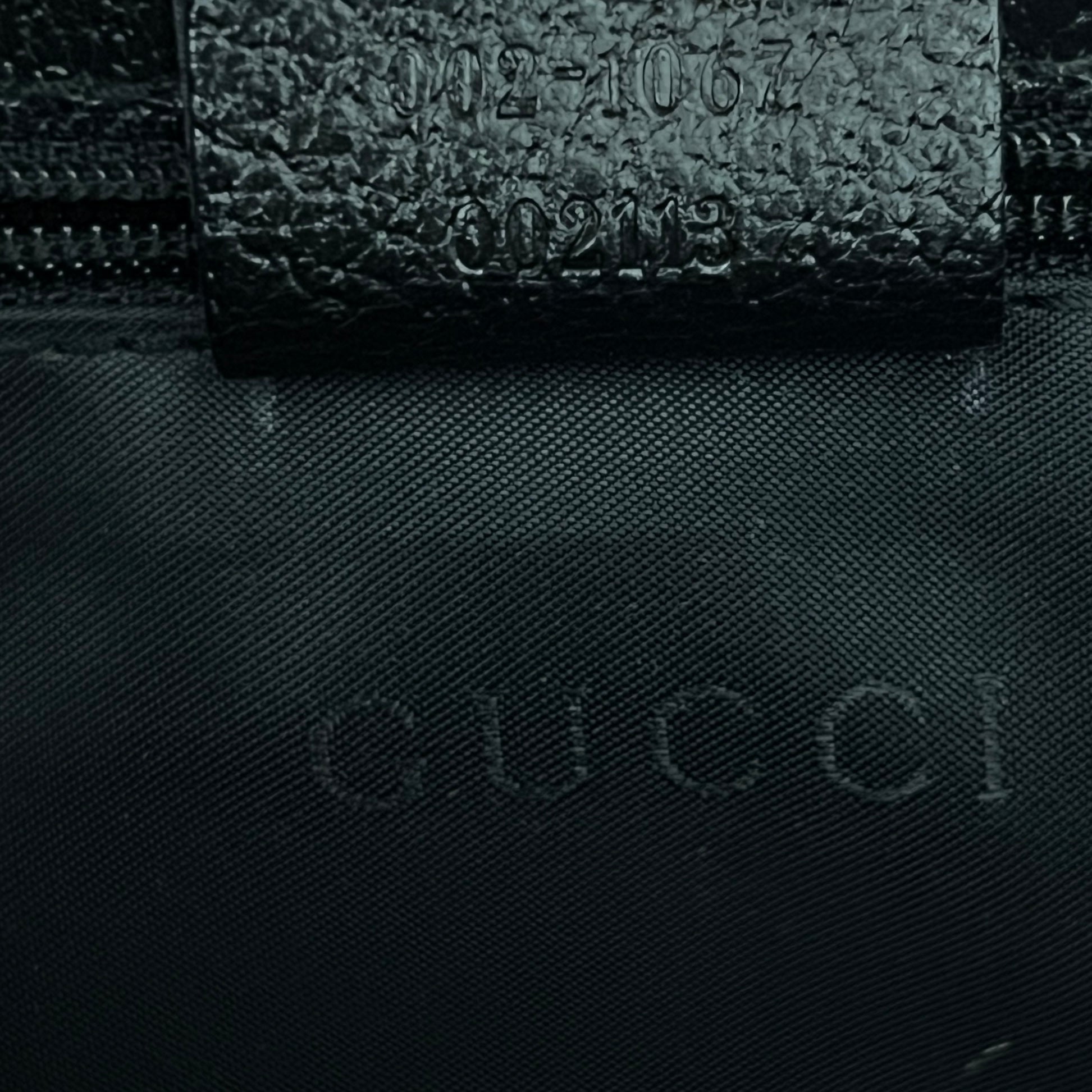 GUCCI Jackie black grained leather bag