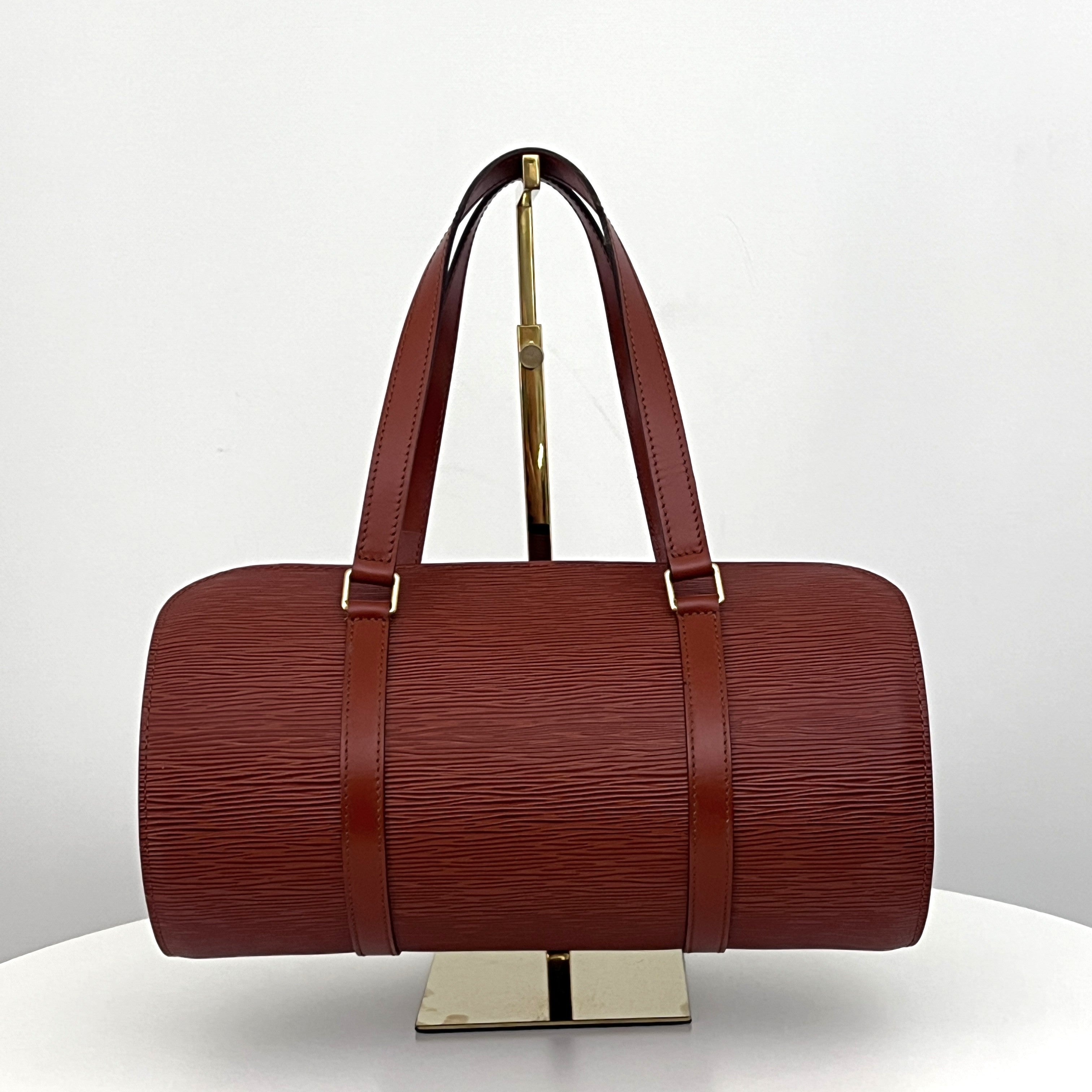 LOUIS VUITTON Soufflot bag in brown Epi leather