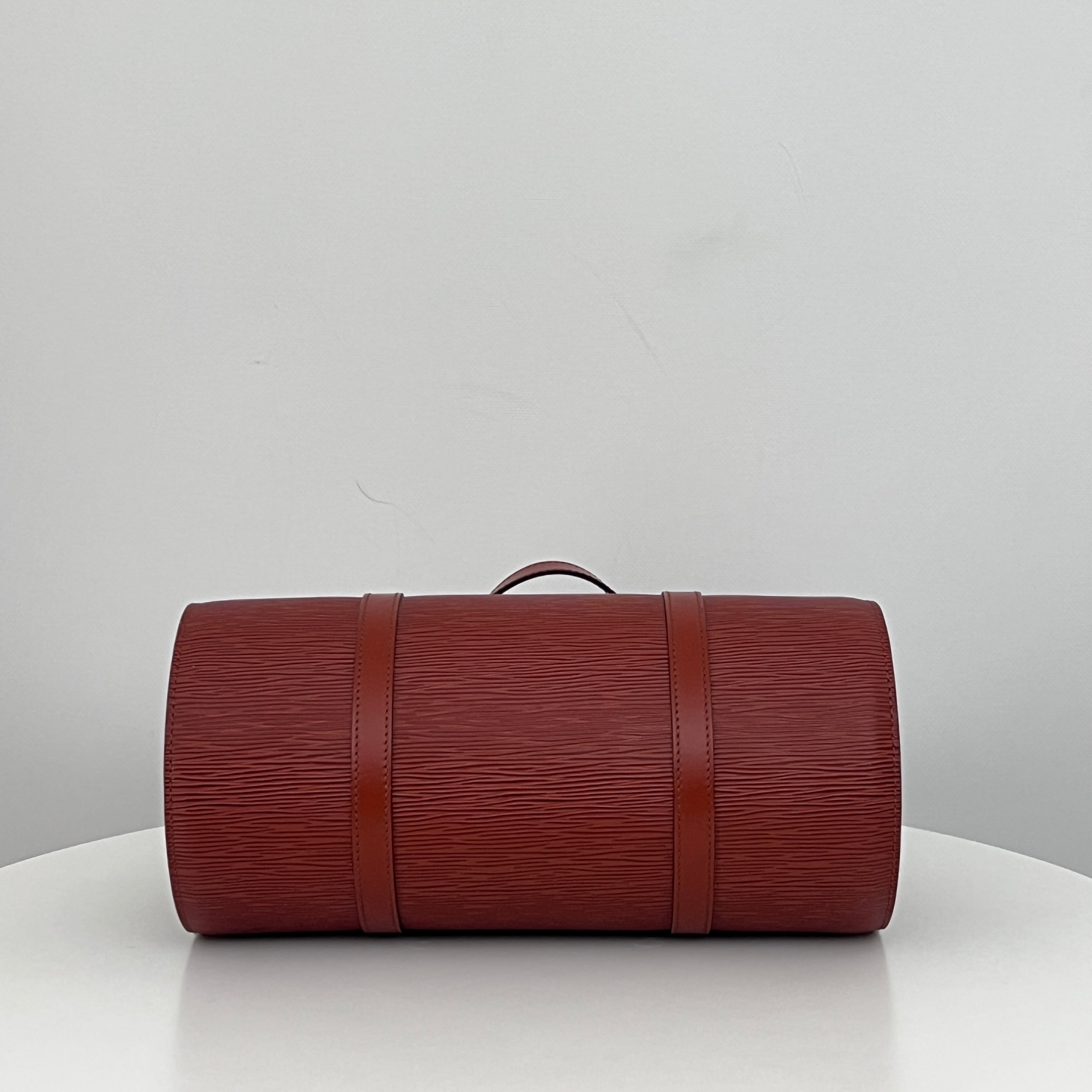 LOUIS VUITTON Soufflot bag in brown Epi leather
