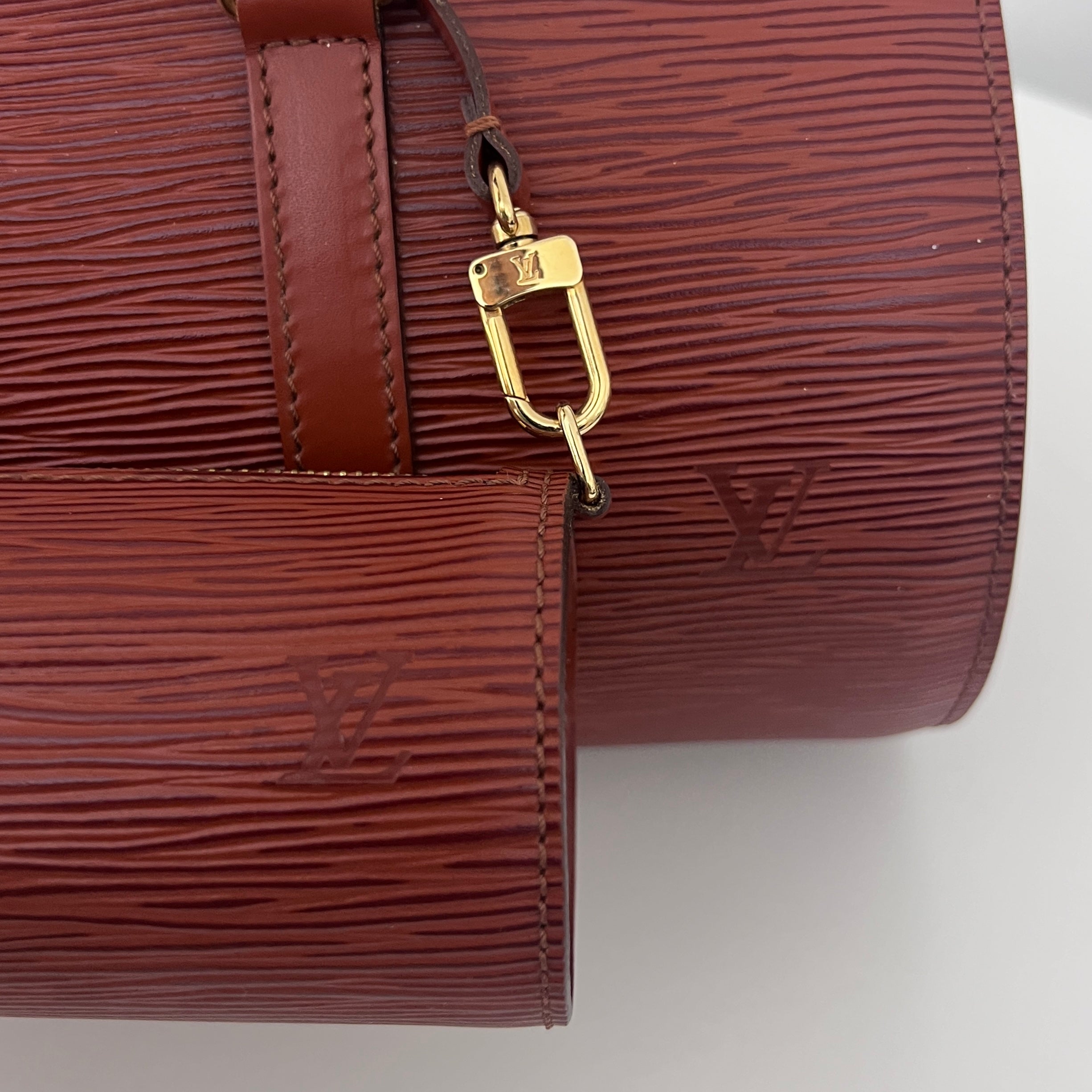 LOUIS VUITTON Soufflot bag in brown Epi leather