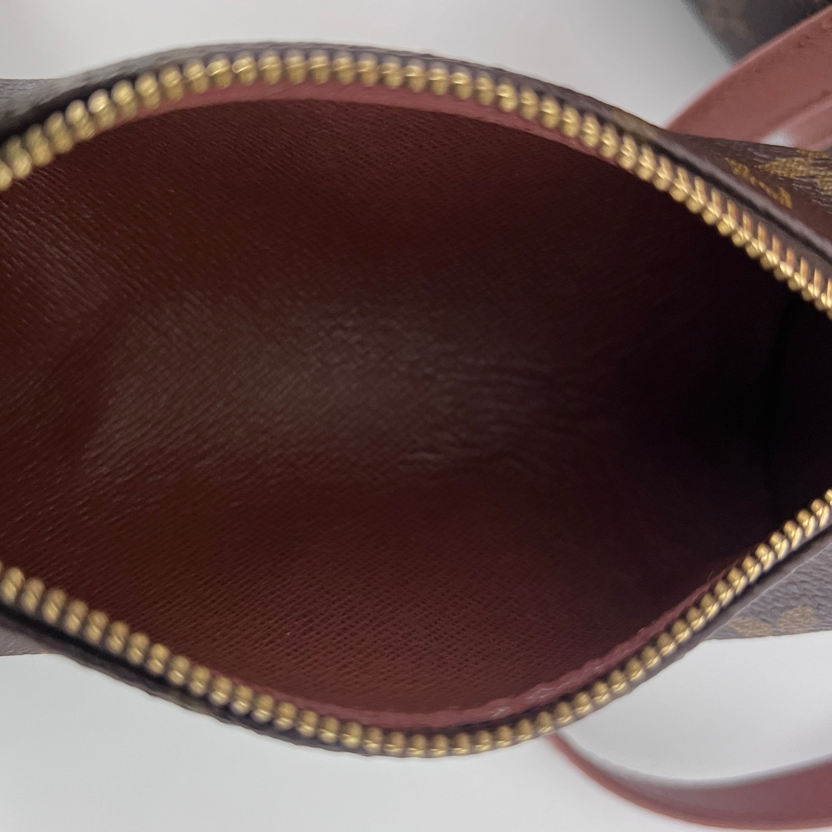LOUIS VUITTON Papillon bag in canvas and brown leather