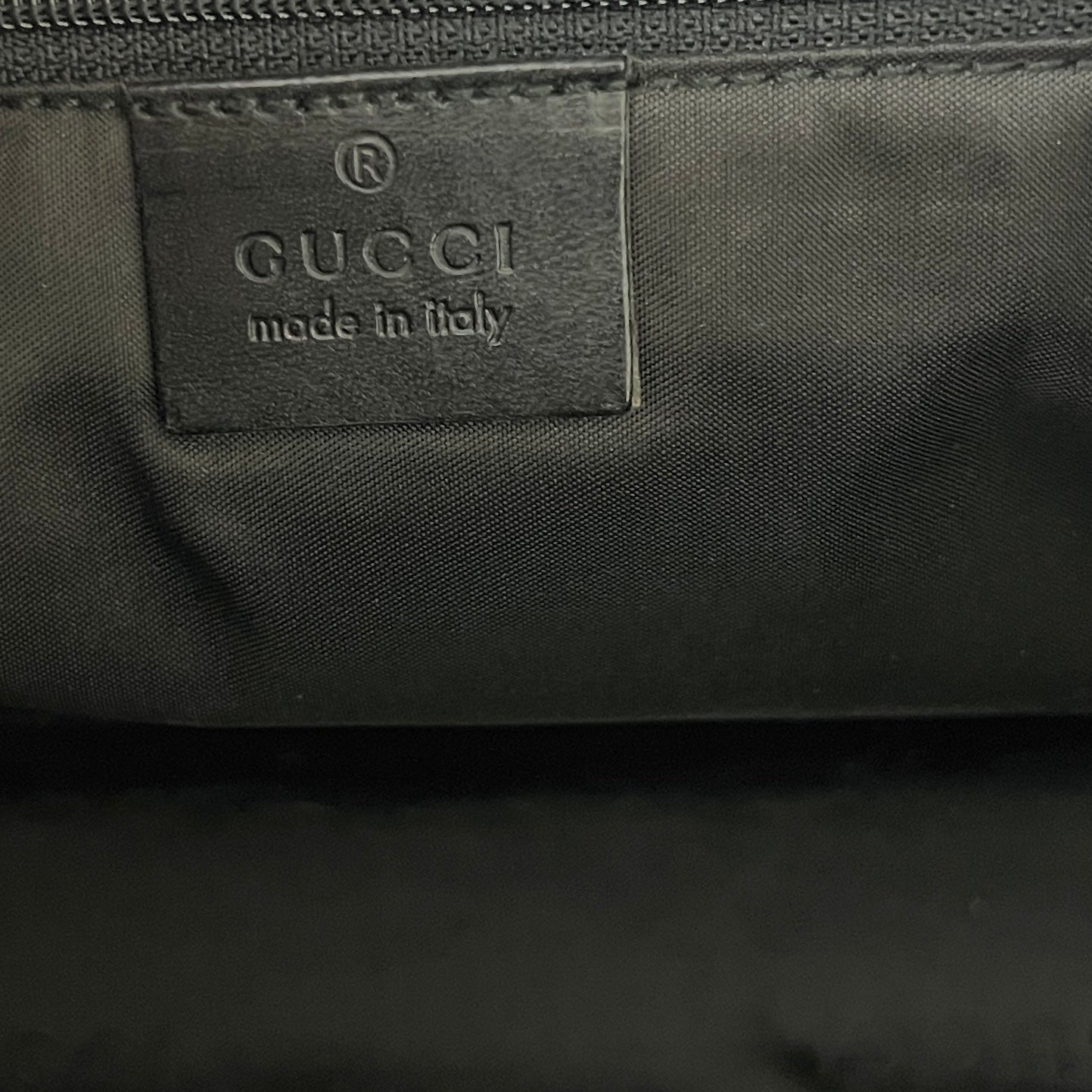 GUCCI Jackie brown canvas and leather bag