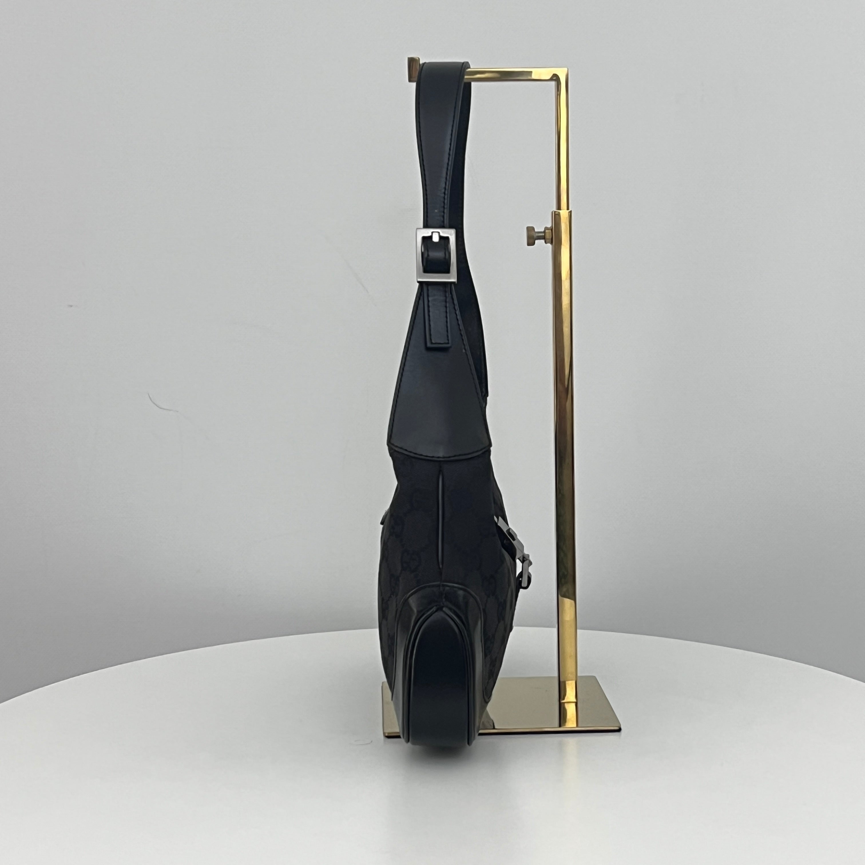 GUCCI Jackie Small Bag black canvas and leather