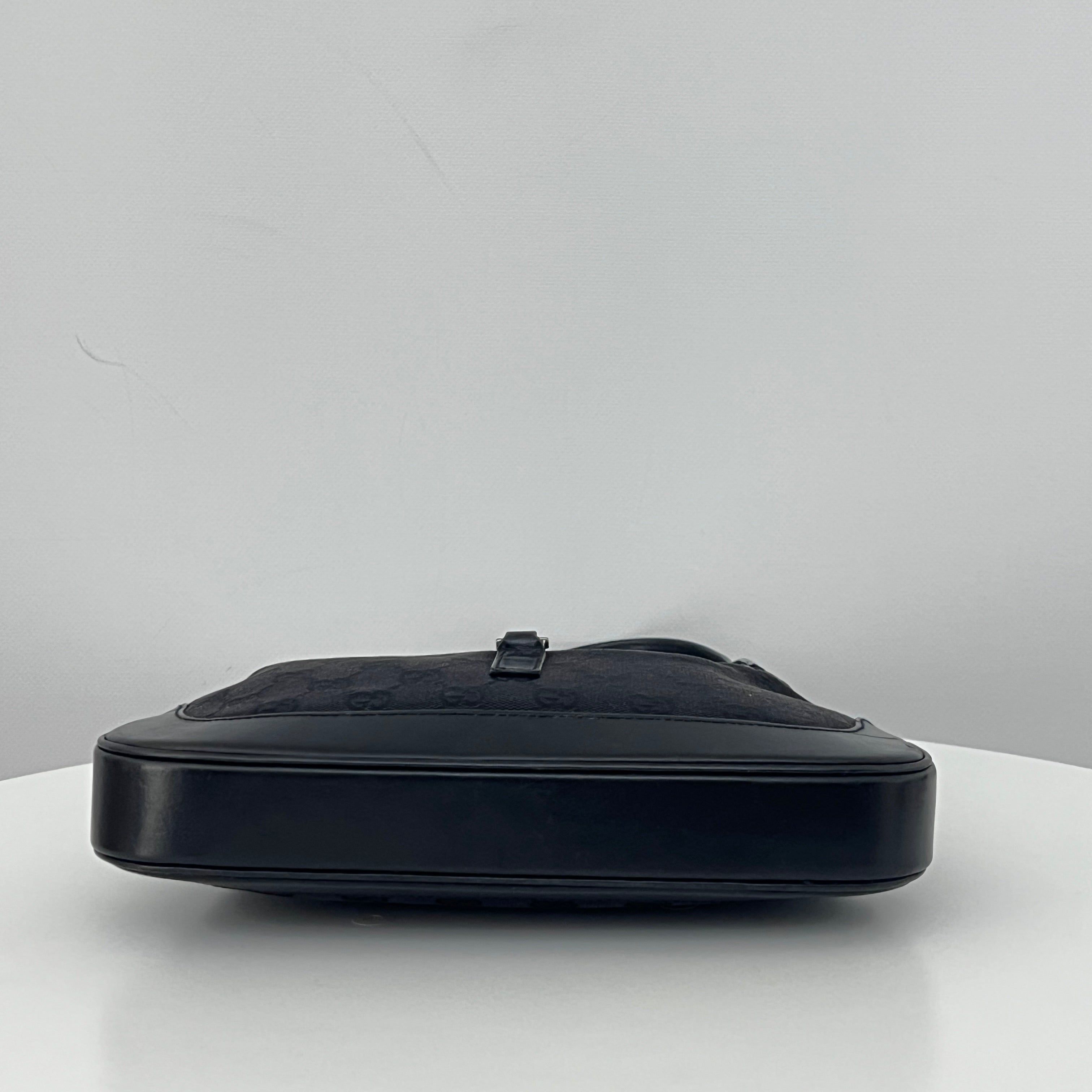 GUCCI Jackie Small Bag black canvas and leather