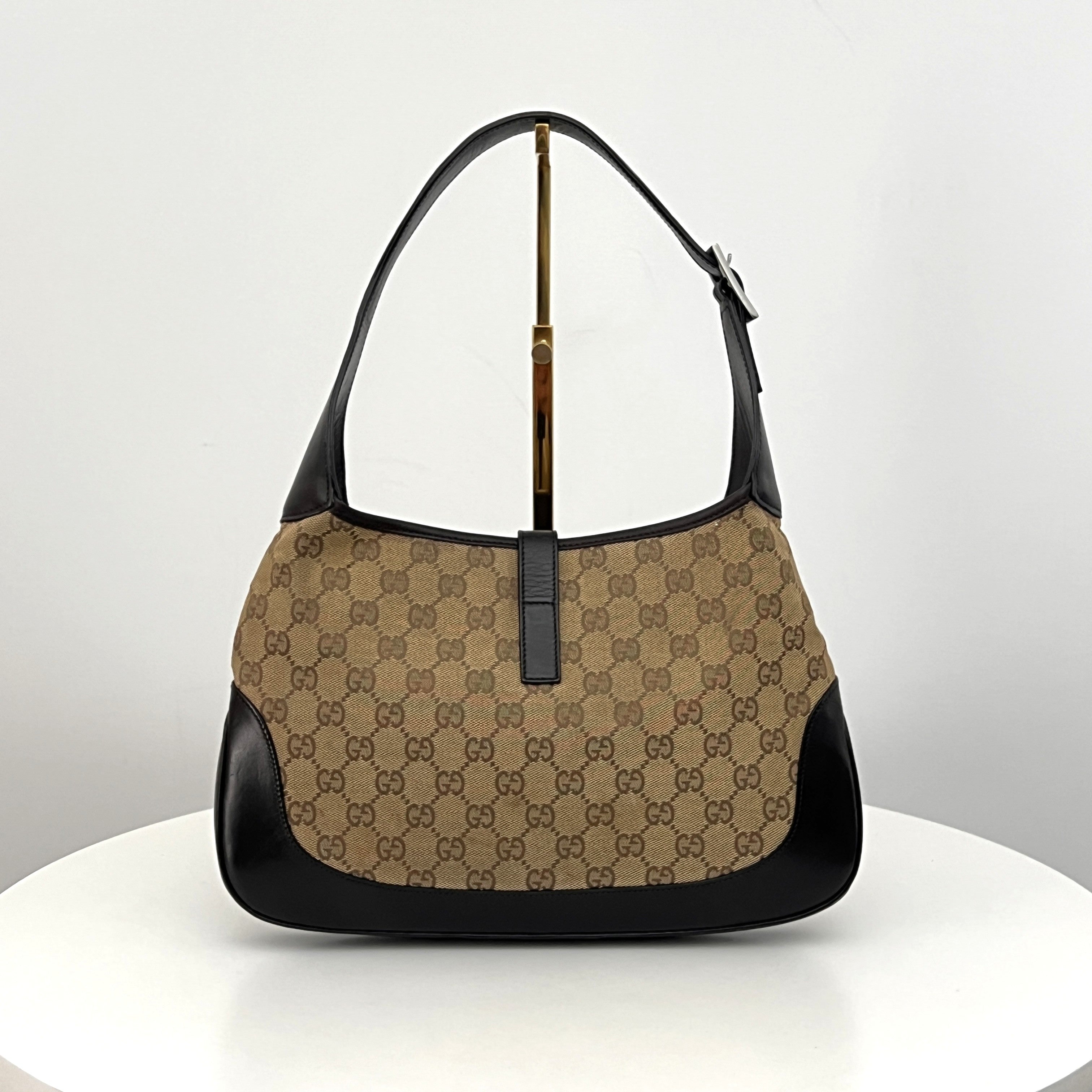 Sac GUCCI Jackie Iconique toile et cuir marron