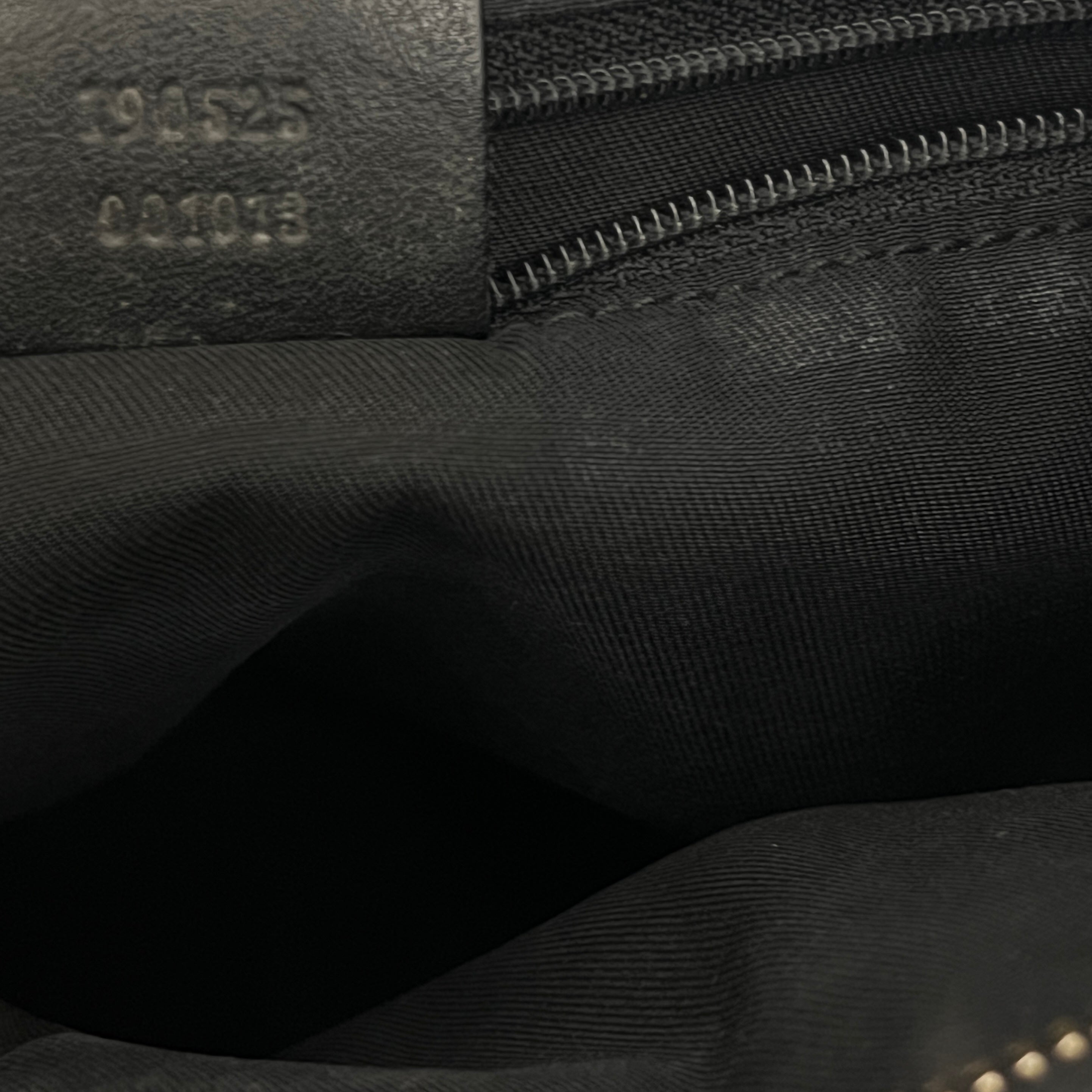 Sac GUCCI D-ring cuir lisse noir