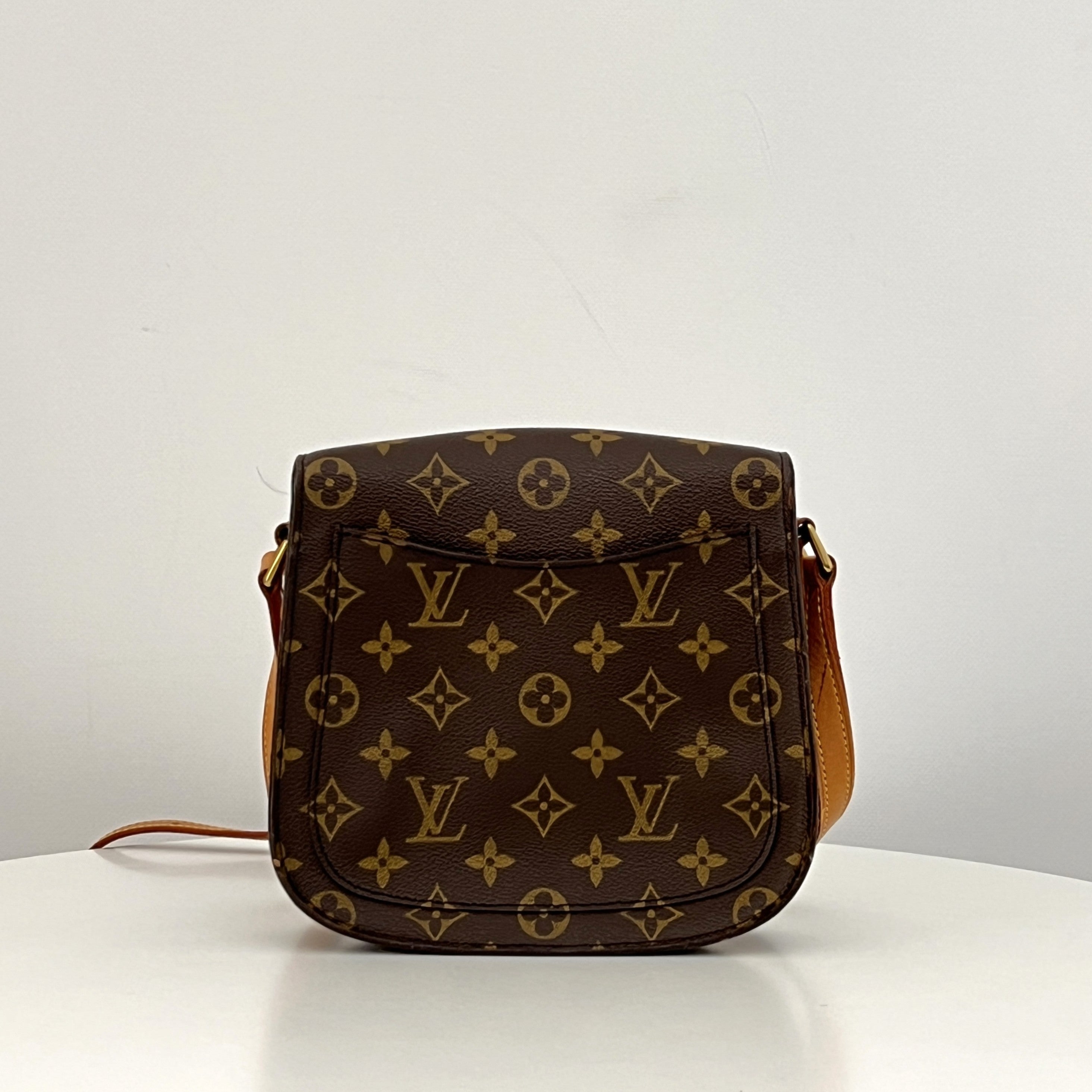 Sac à bandoulière LOUIS VUITTON Mini Saint Cloud toile et cuir marron