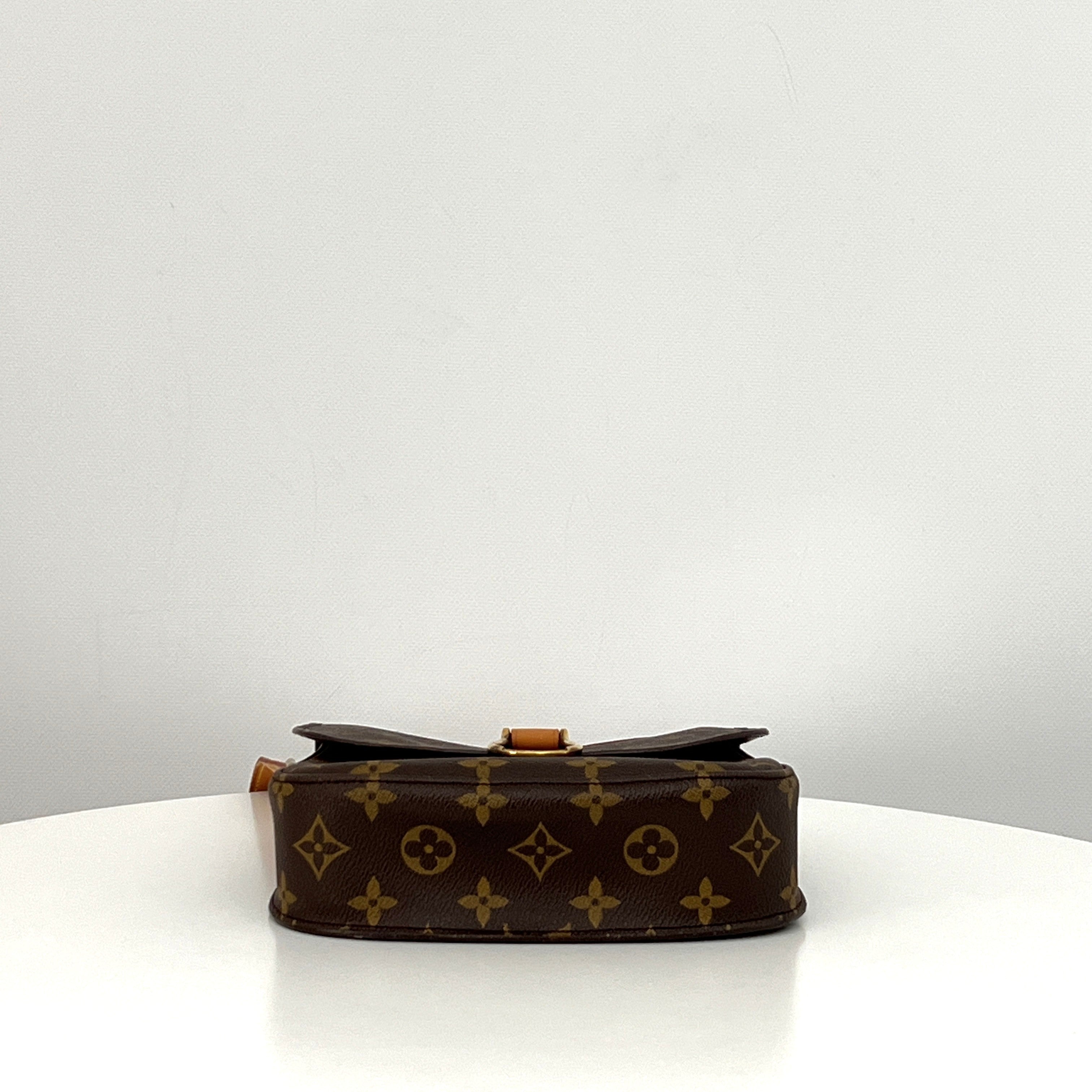 Sac à bandoulière LOUIS VUITTON Mini Saint Cloud toile et cuir marron