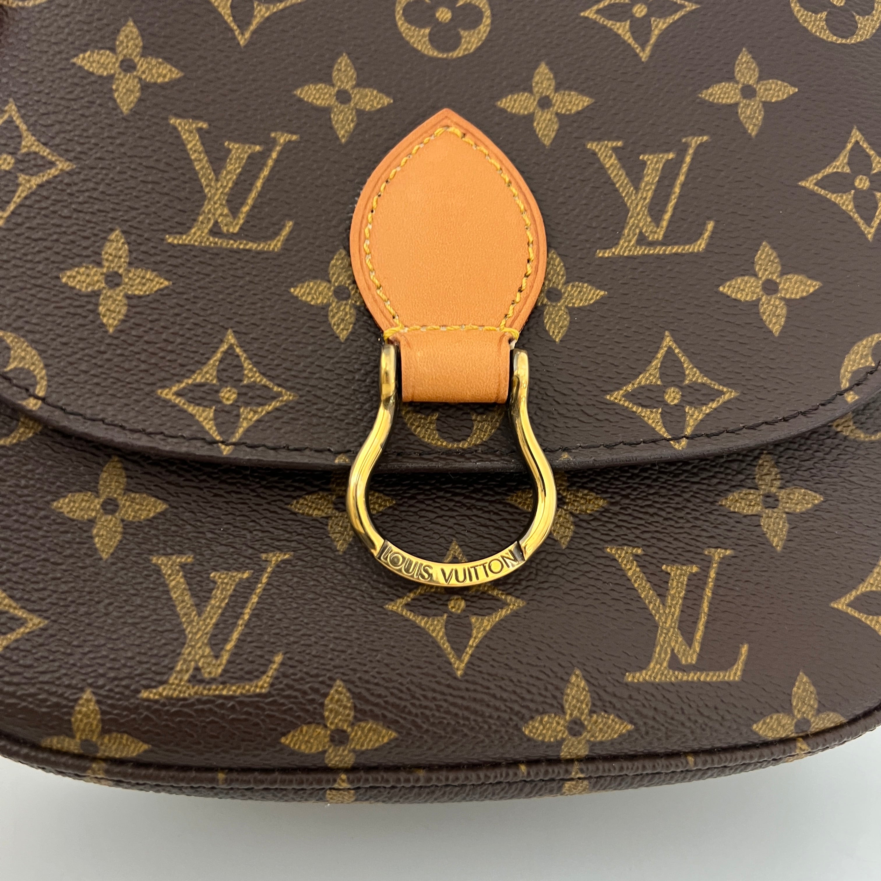 Sac à bandoulière LOUIS VUITTON Mini Saint Cloud toile et cuir marron