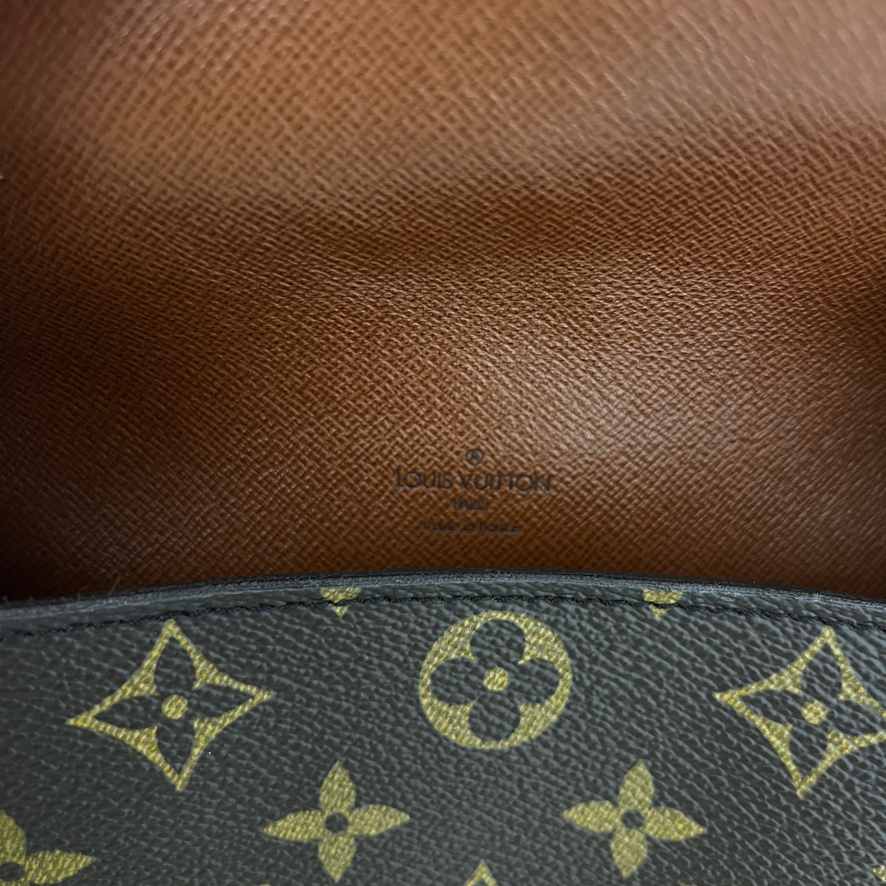Sac à bandoulière LOUIS VUITTON Mini Saint Cloud toile et cuir marron
