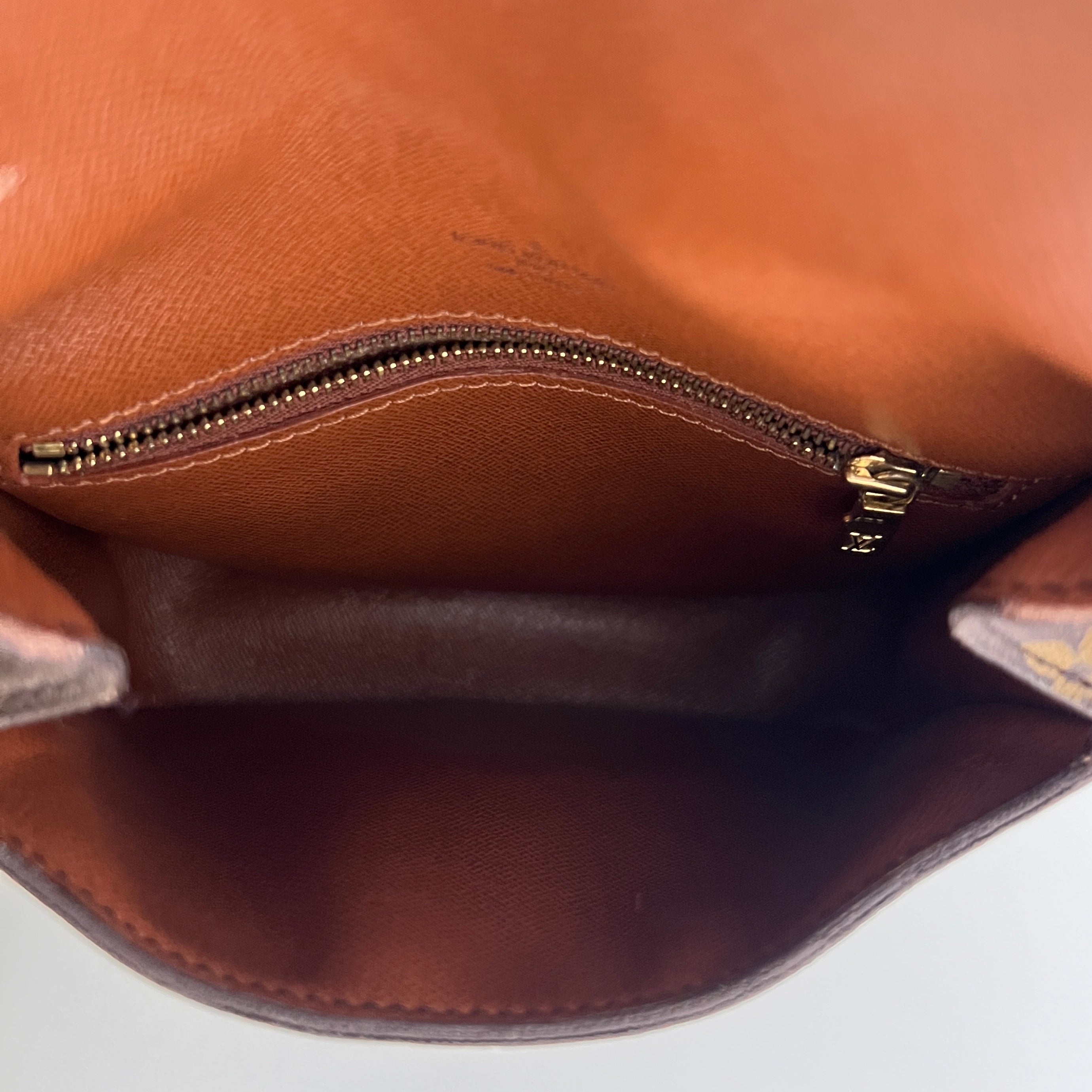 Sac à bandoulière LOUIS VUITTON Mini Saint Cloud toile et cuir marron