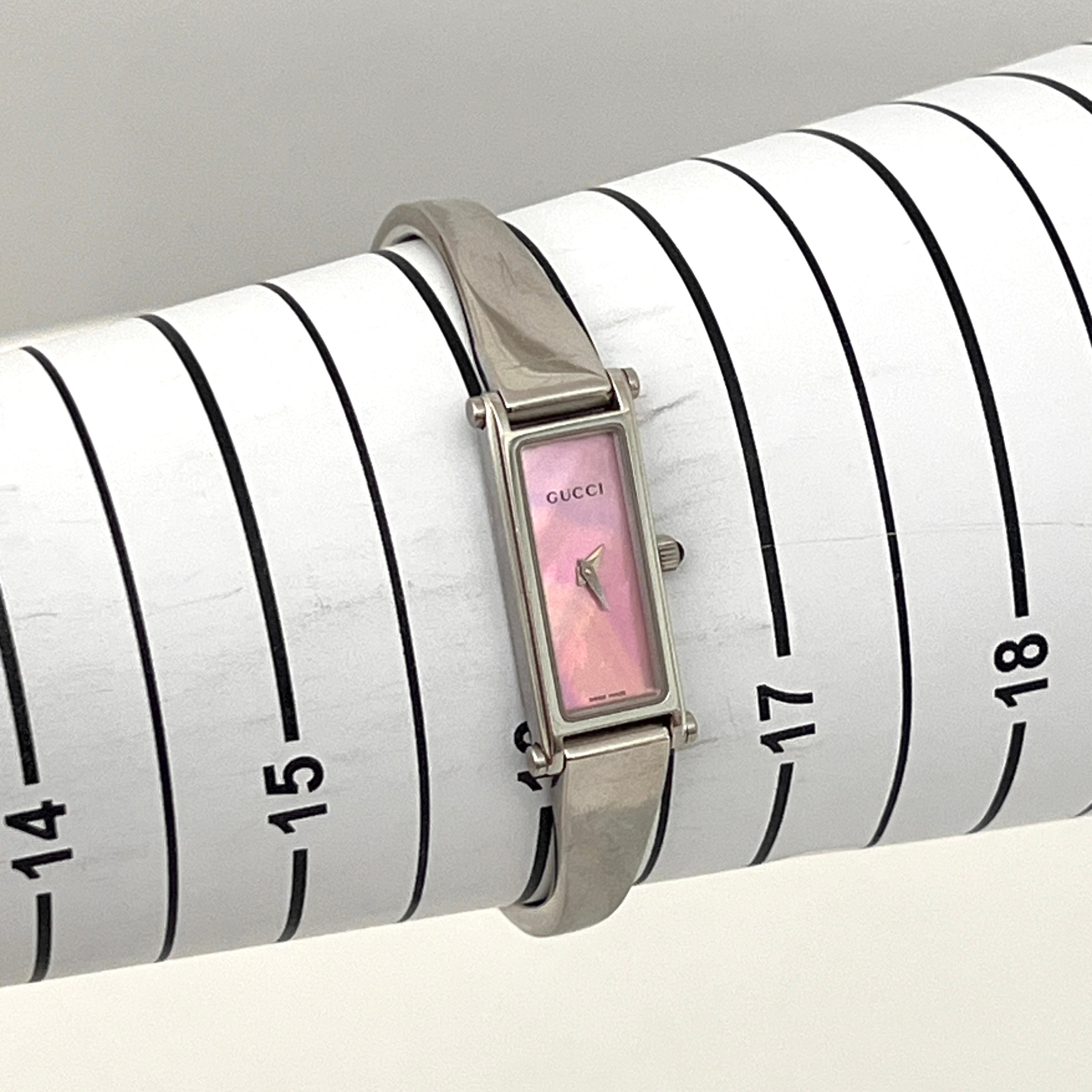 GUCCI 1500 L Silver Steel Watch