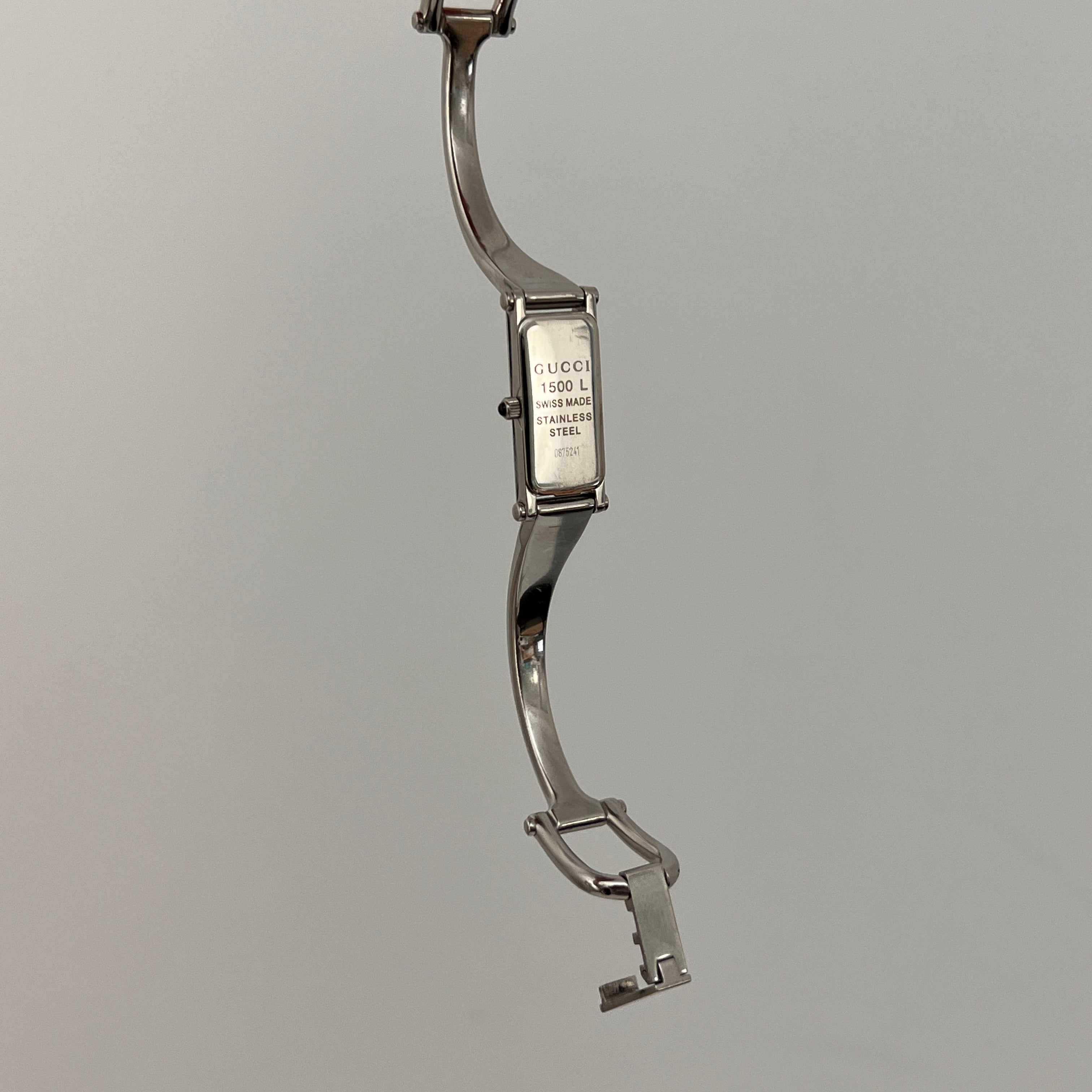 GUCCI 1500 L Silver Steel Watch