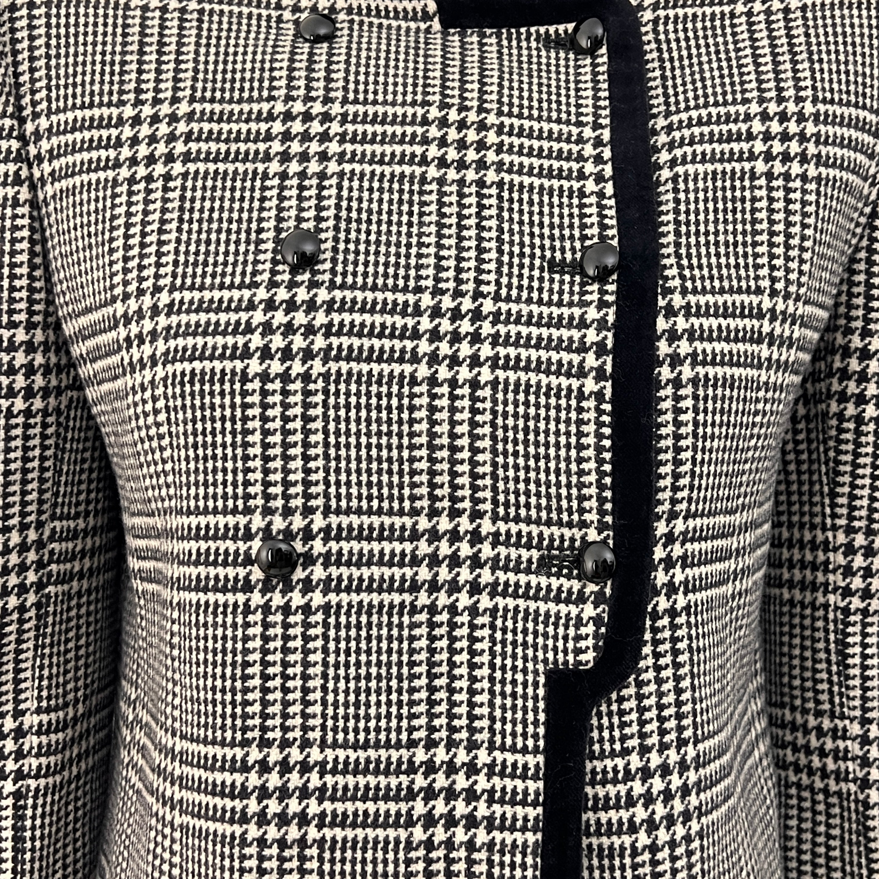 Valentino Miss V Houndstooth Vintage Jacket Circa 1980