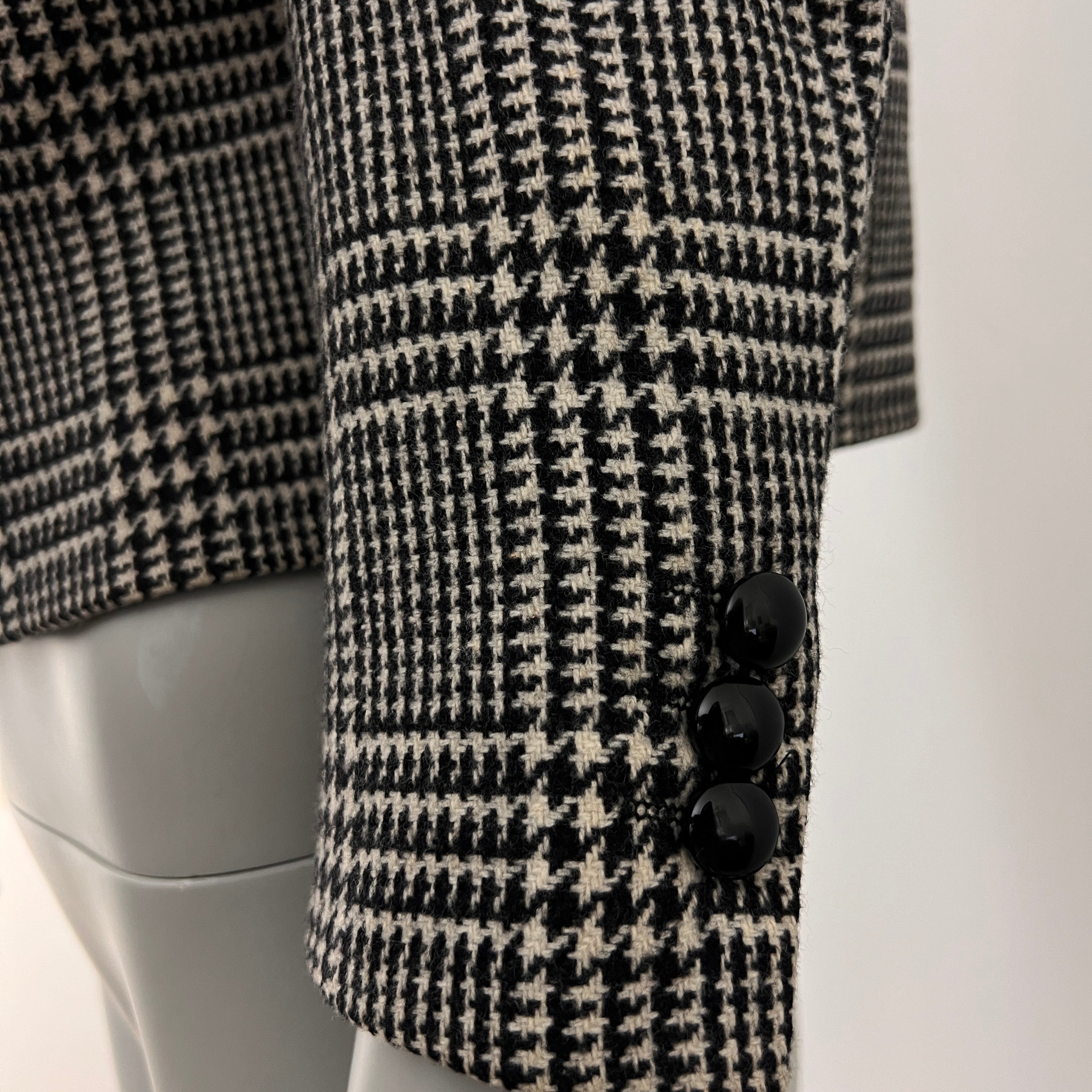 Valentino Miss V Houndstooth Vintage Jacket Circa 1980