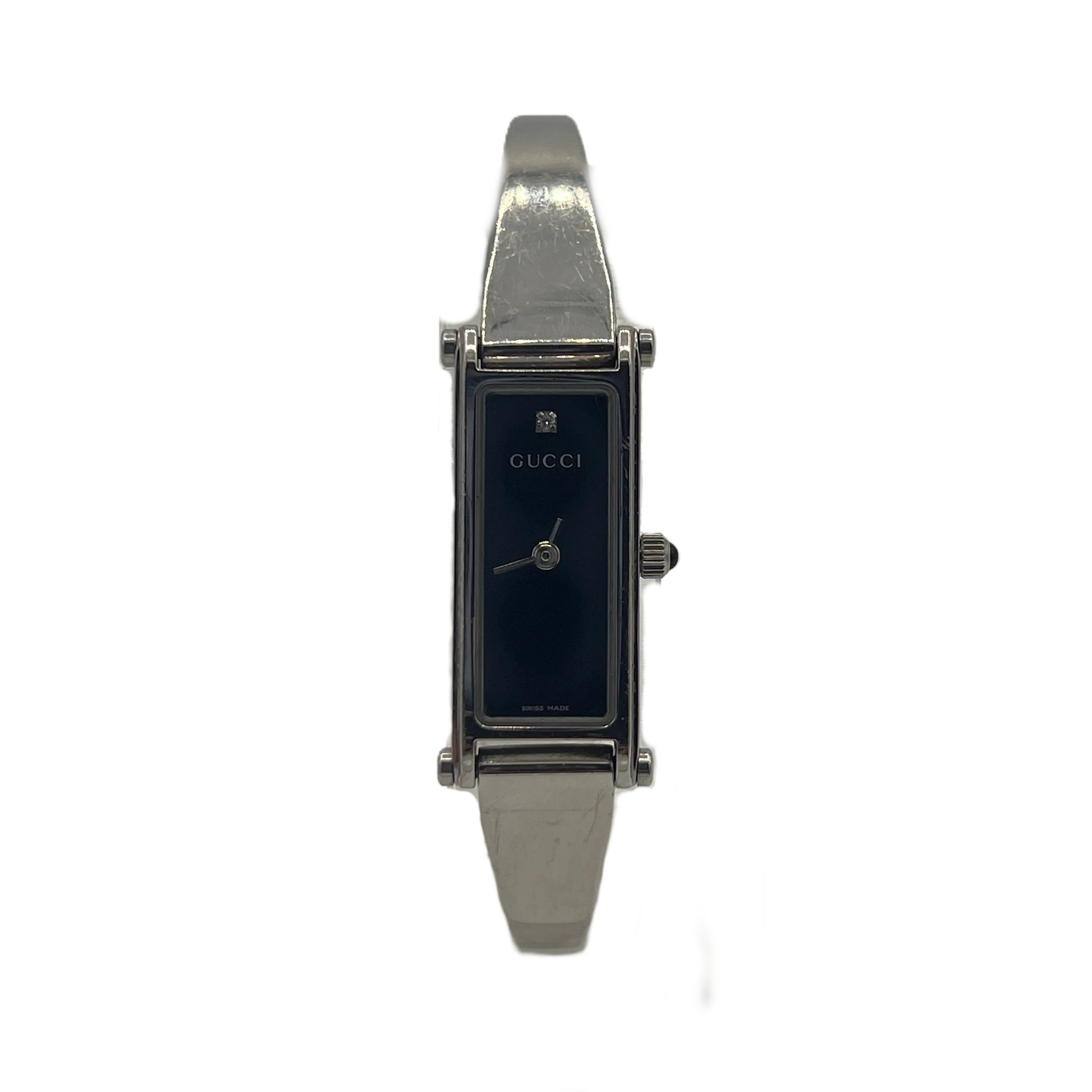 GUCCI 1500 L silver steel watch