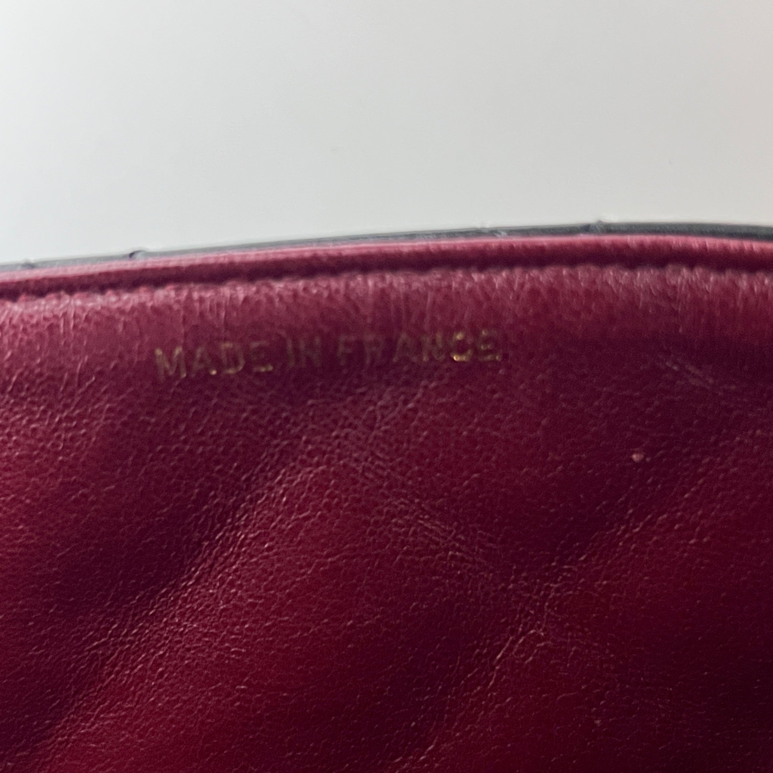 Sac à bandoulière CHANEL Diana Medium cuir d'agneau noir vintage 1996-1997
