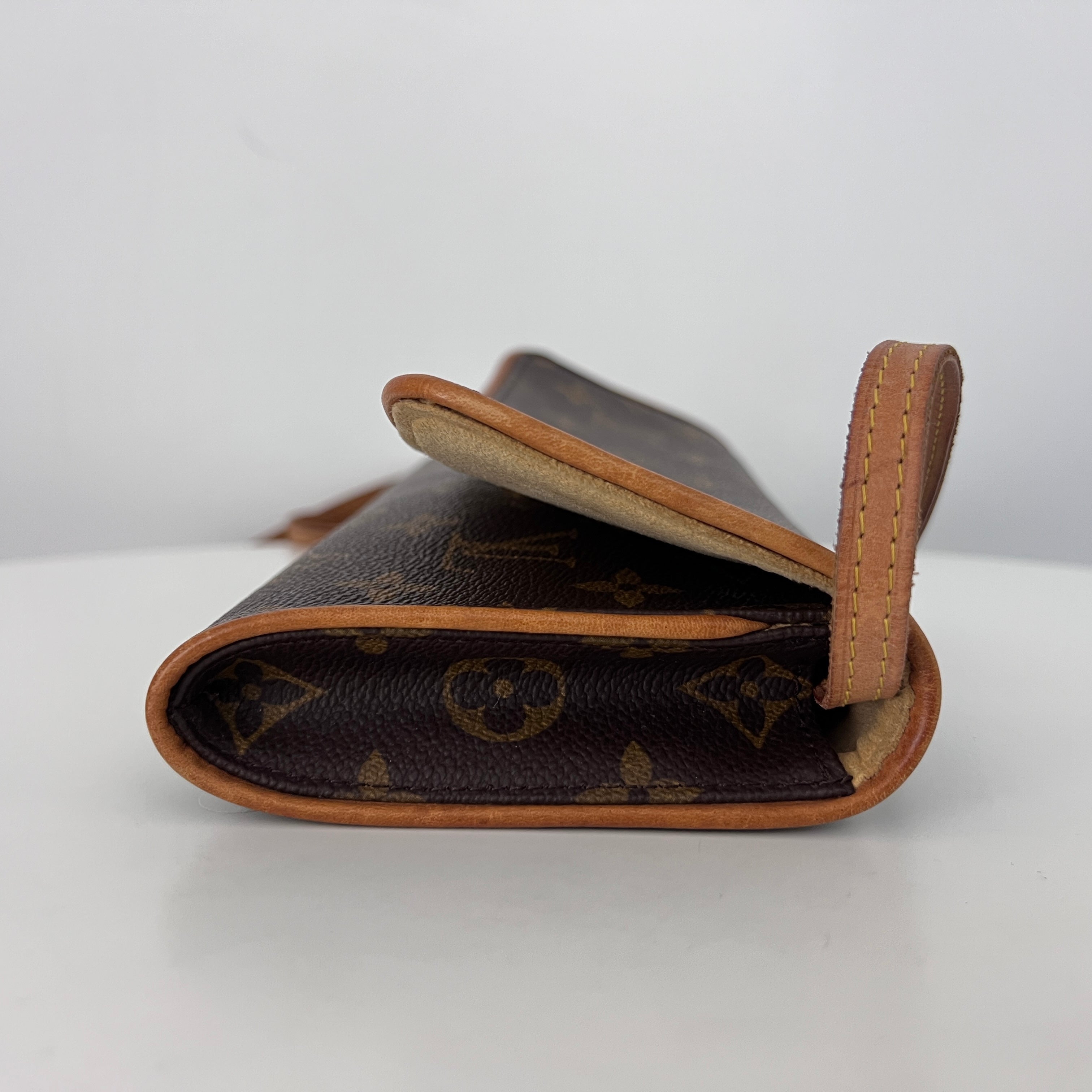 Sac à bandoulière LOUIS VUITTON Twin GM toile et cuir marron vintage 2000